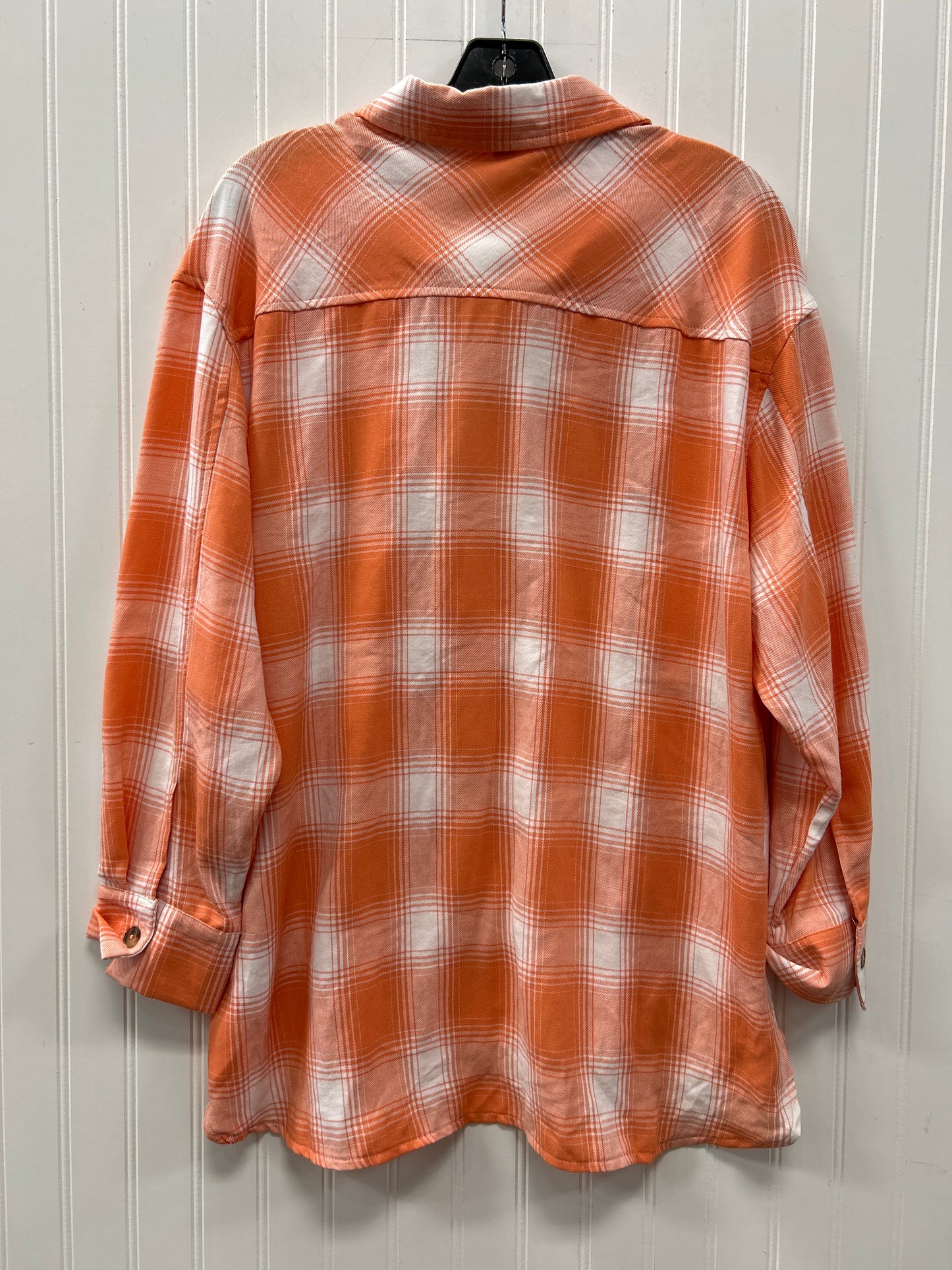 Top Ls By She + Sky In Orange, Size:L NWT
