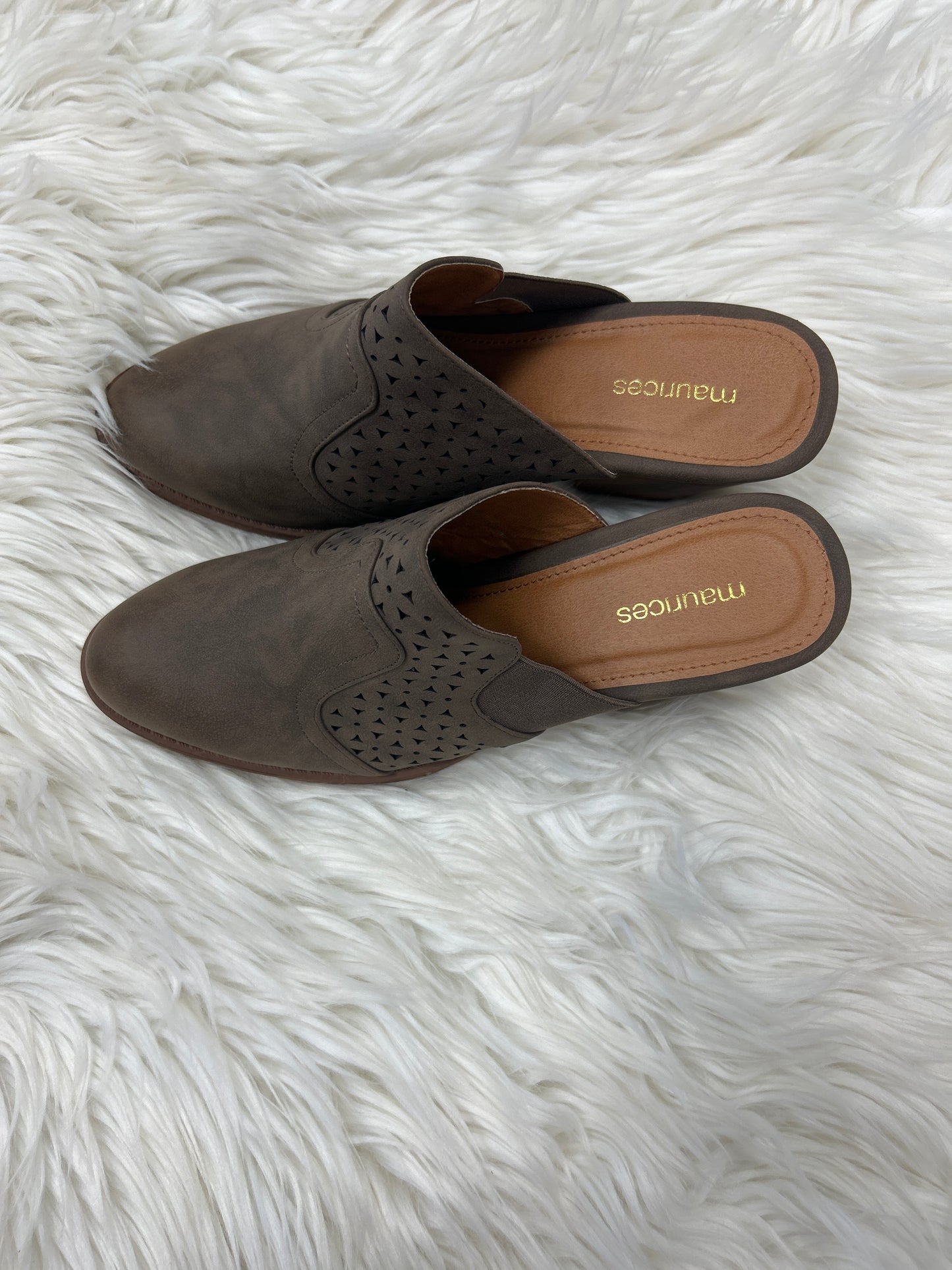 Sandals Heels Block By Maurices In Brown, Size:8