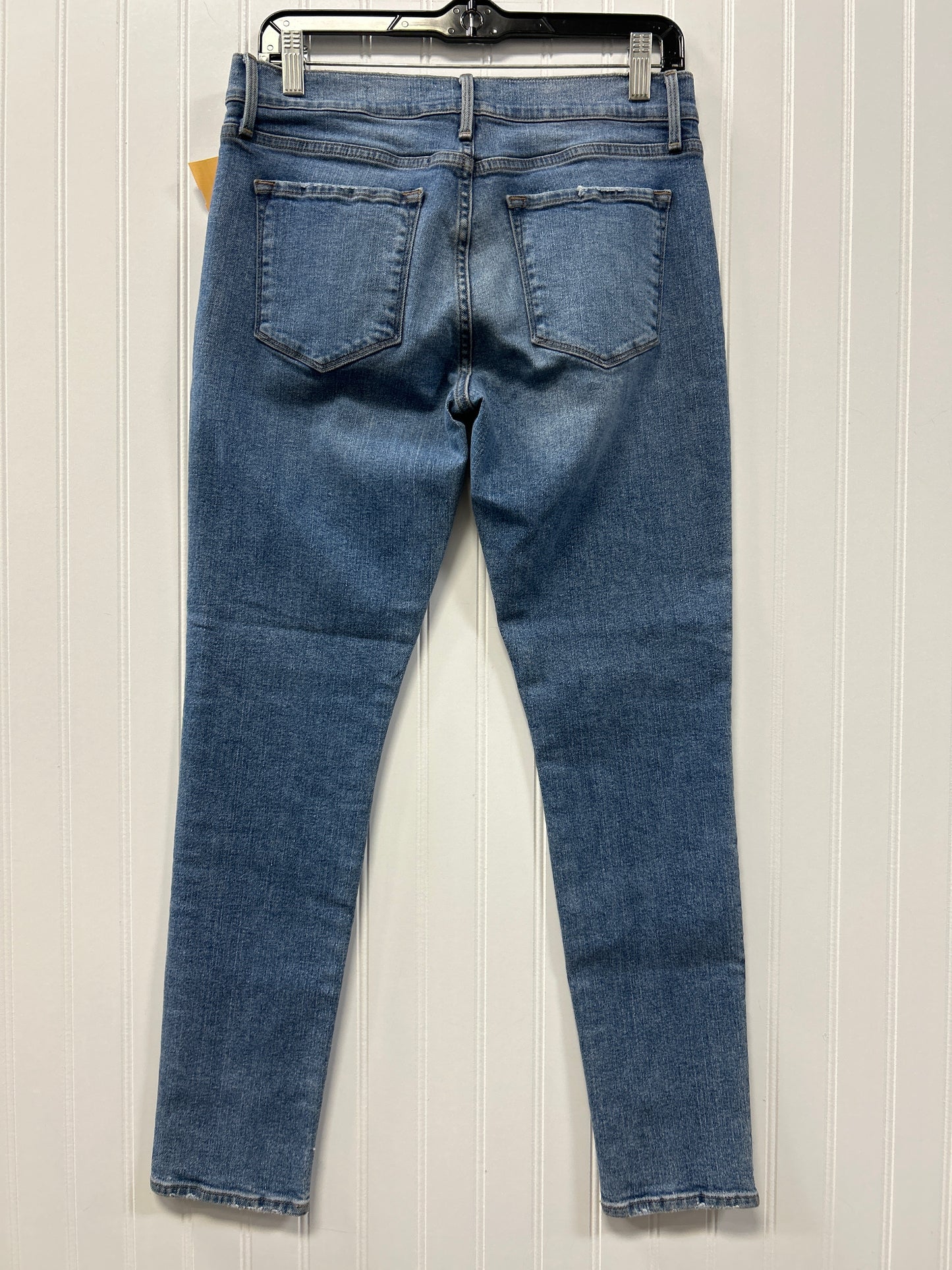 Jeans Skinny By Frame In Blue Denim, Size:4