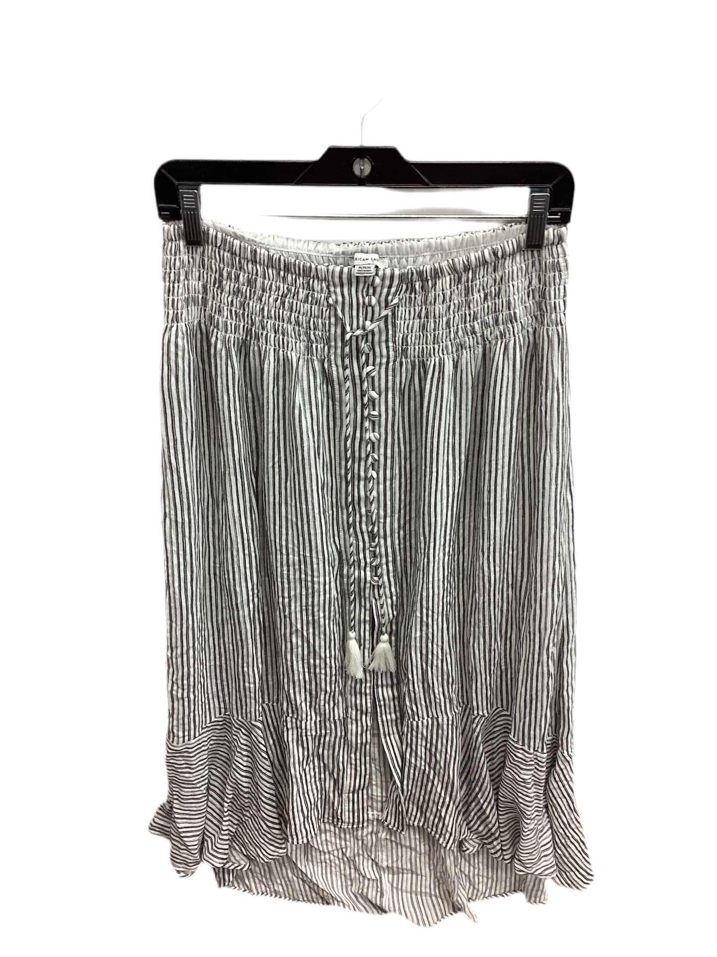Skirt Maxi By American Eagle In Grey & White, Size:M
