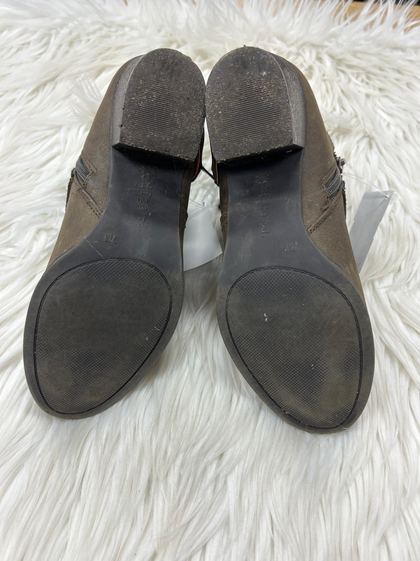 Boots Ankle Heels By Indigo Rd In Brown, Size:7