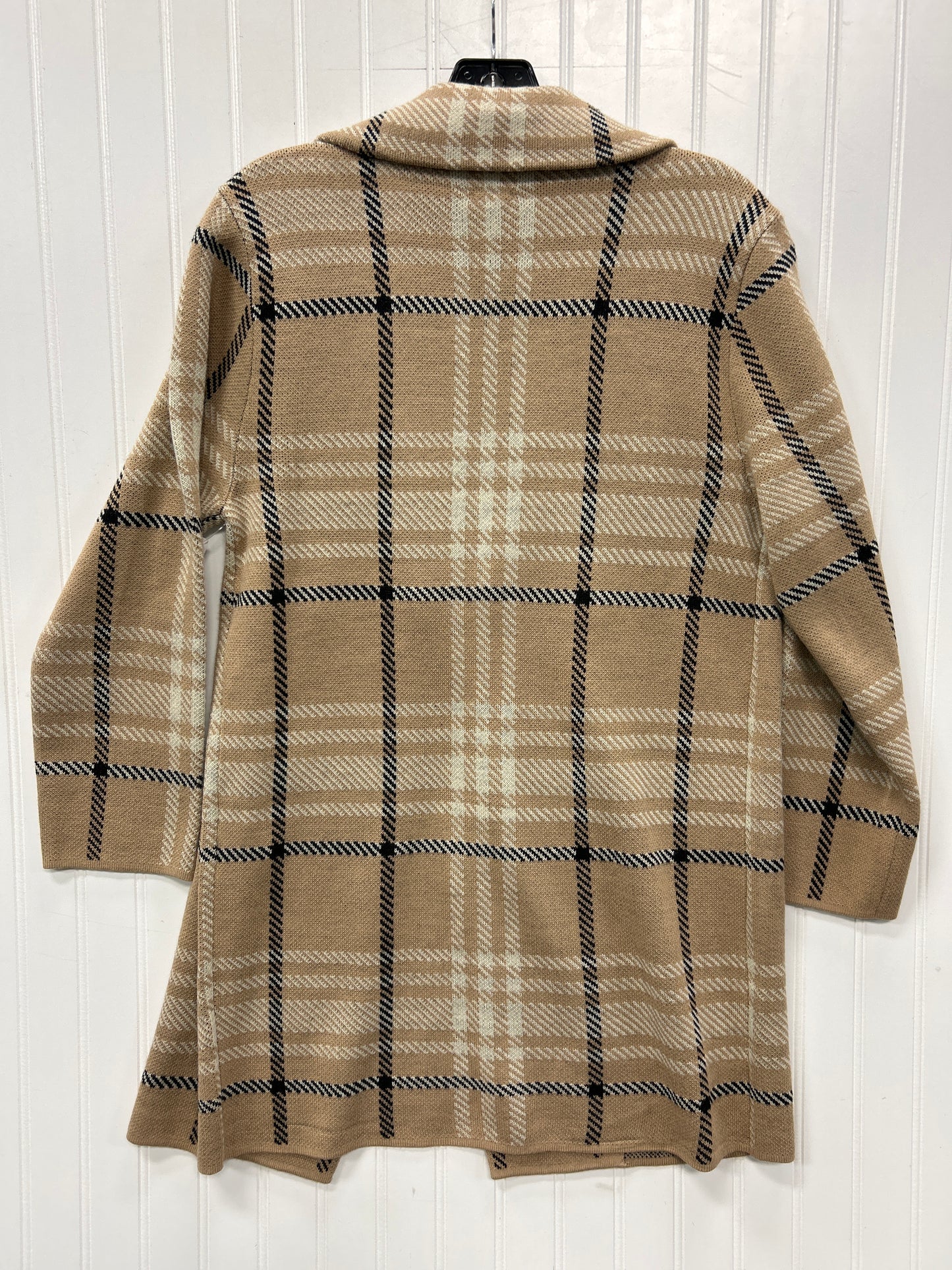 Sweater Cardigan By Anne Klein In Tan, Size:S