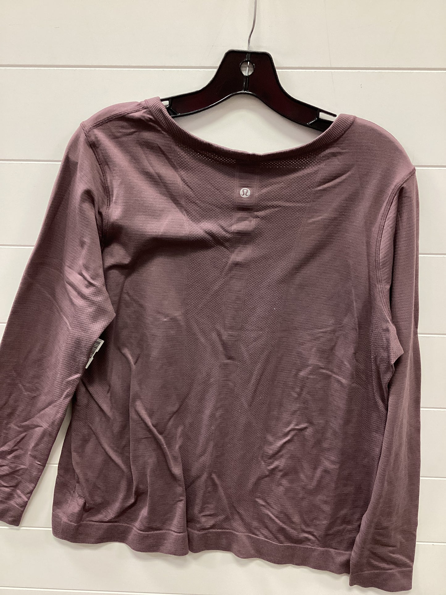 Athletic Top Ls Crewneck By Lululemon In Purple, Size:12
