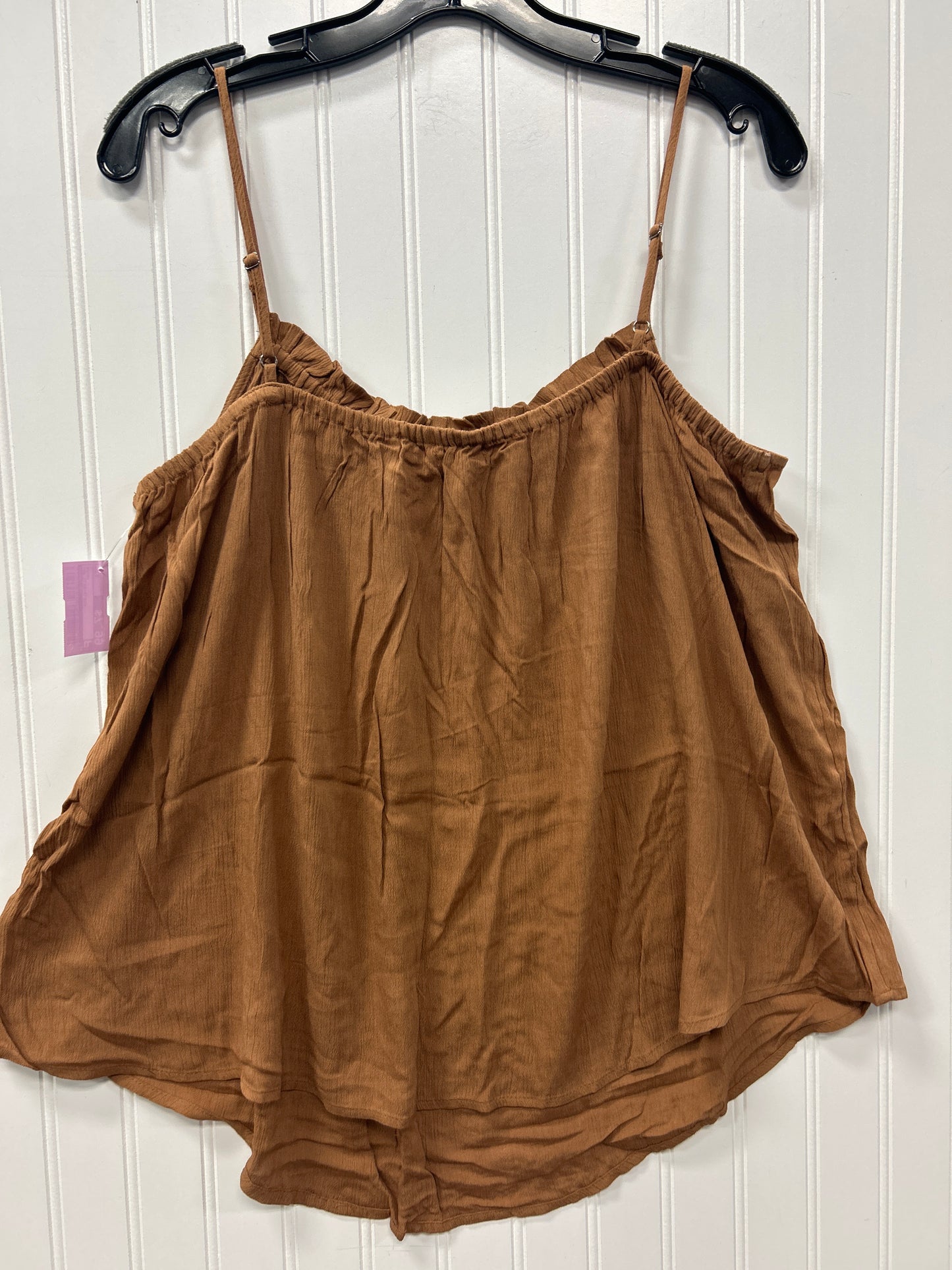 Top Sleeveless By Maurices In Brown, Size:L