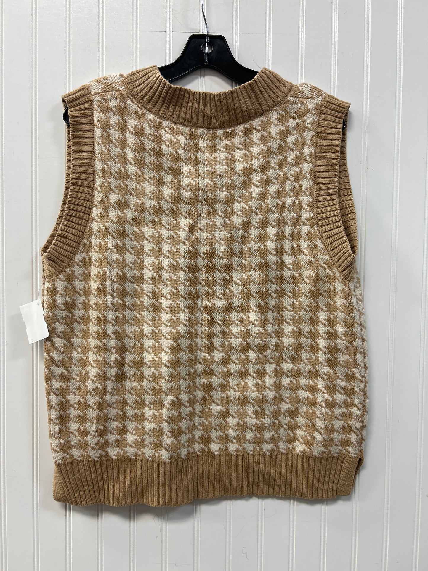 Vest Sweater By Cmc In Tan, Size:L