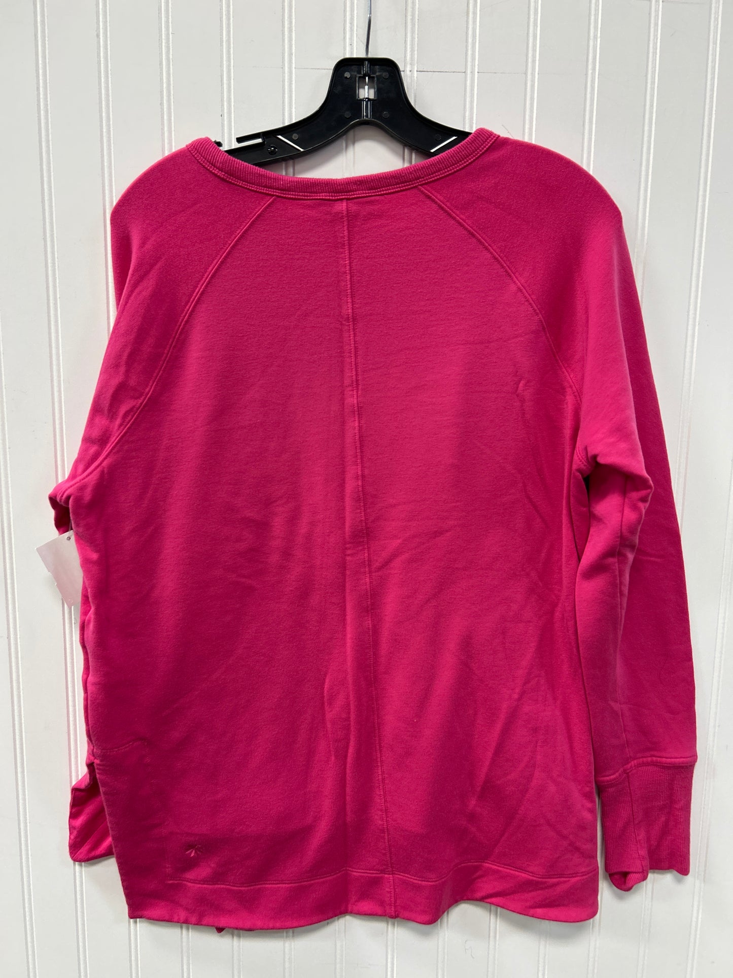 Athletic Top Ls Crewneck By Athleta In Pink, Size:M