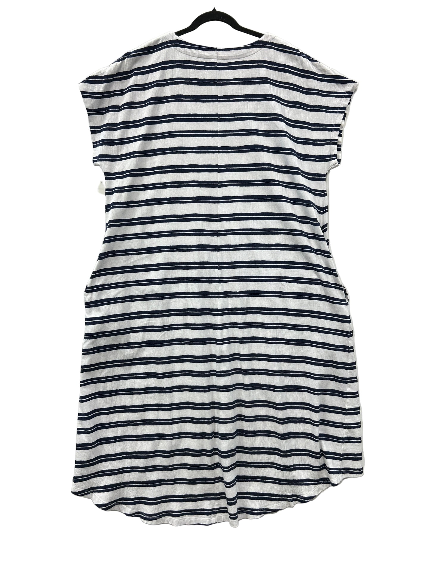 Dress Casual Maxi By Lands End In Black & White, Size:Xl