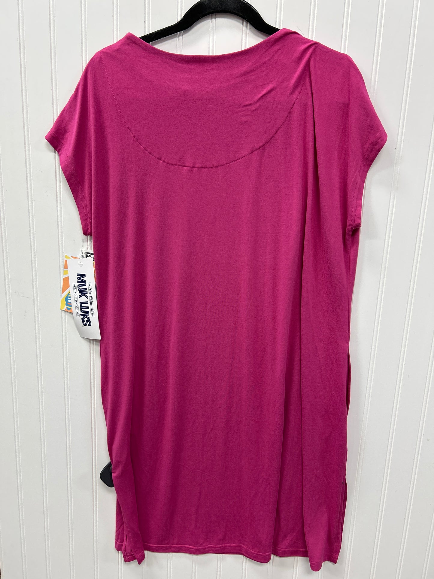 Dress Casual Midi By Muk Luks In Pink, Size:L