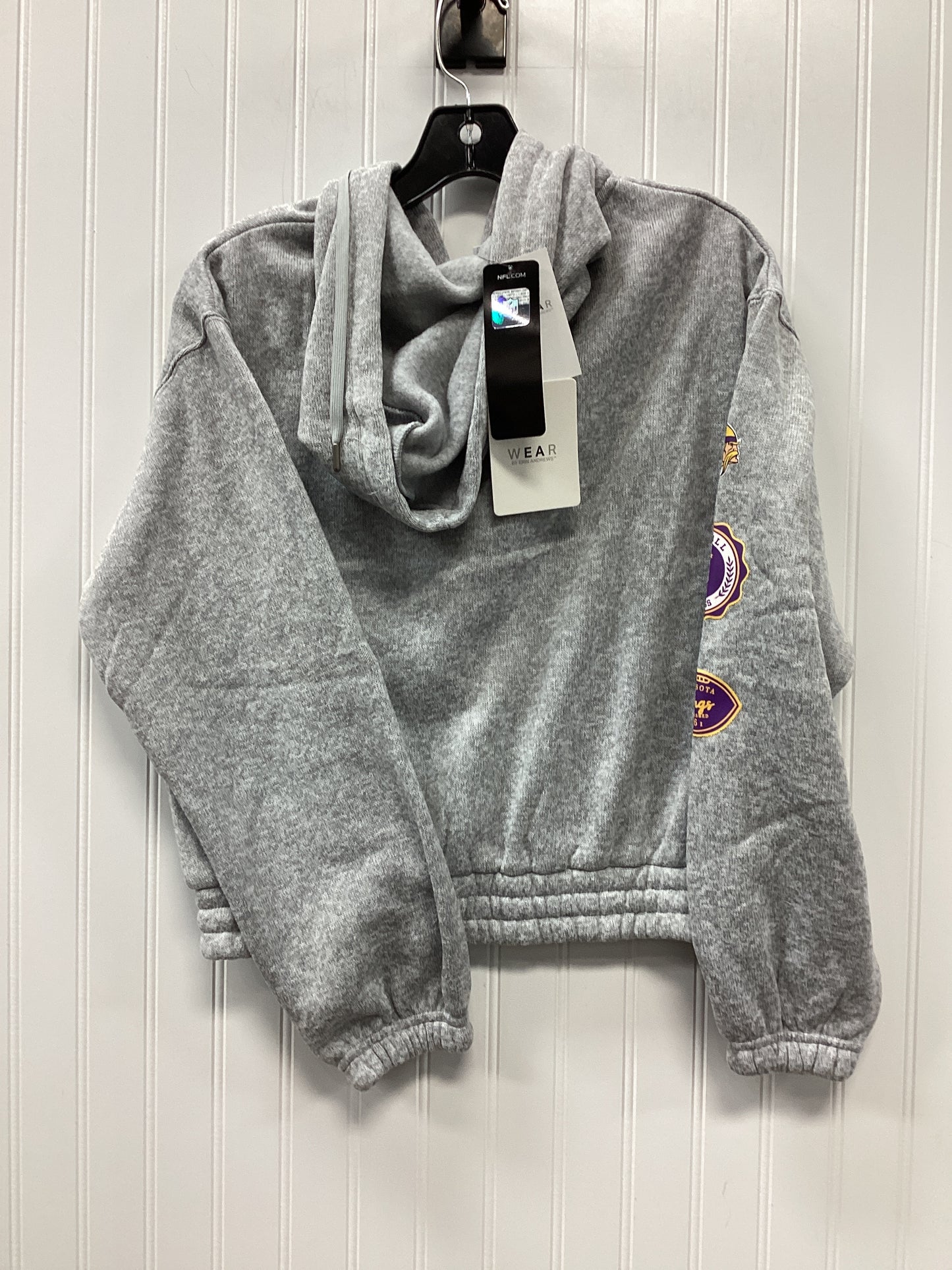 Athletic Sweatshirt Hoodie By Cmb In Grey, Size:S