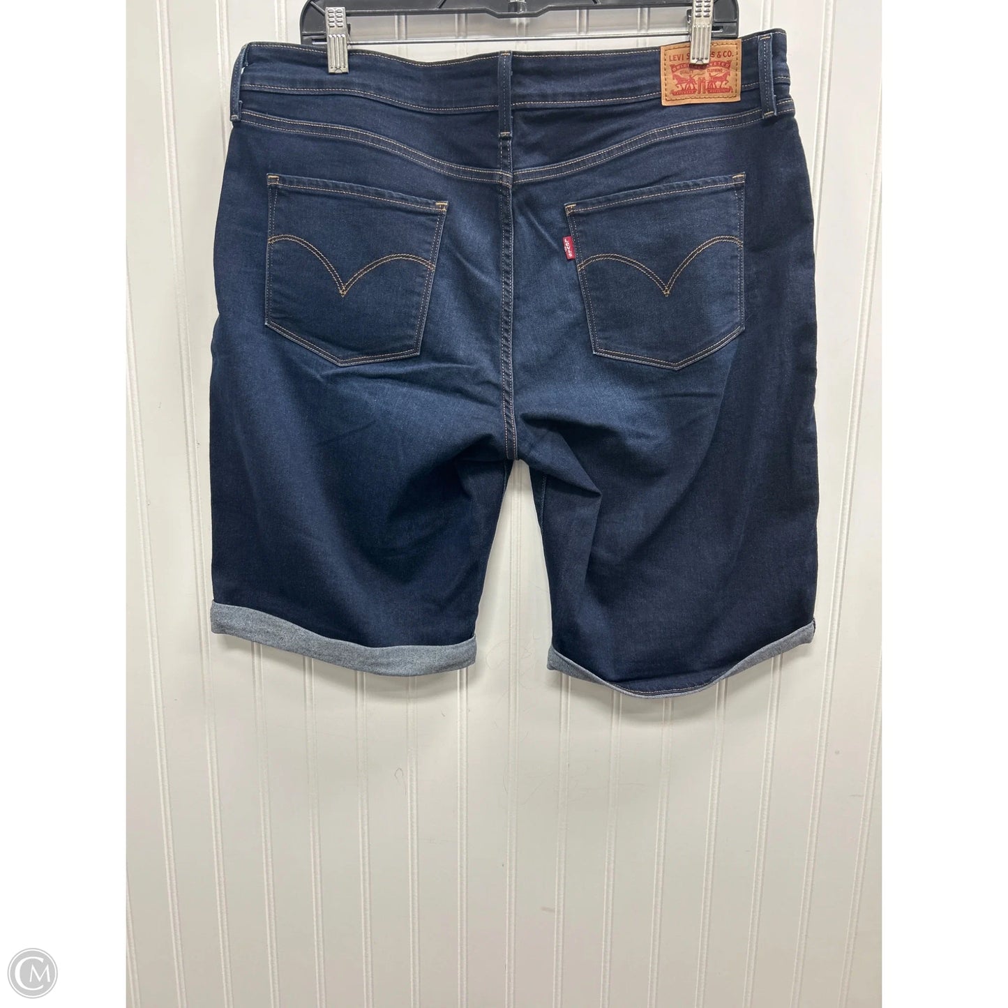 Shorts By Levis In Blue Denim, Size: 14