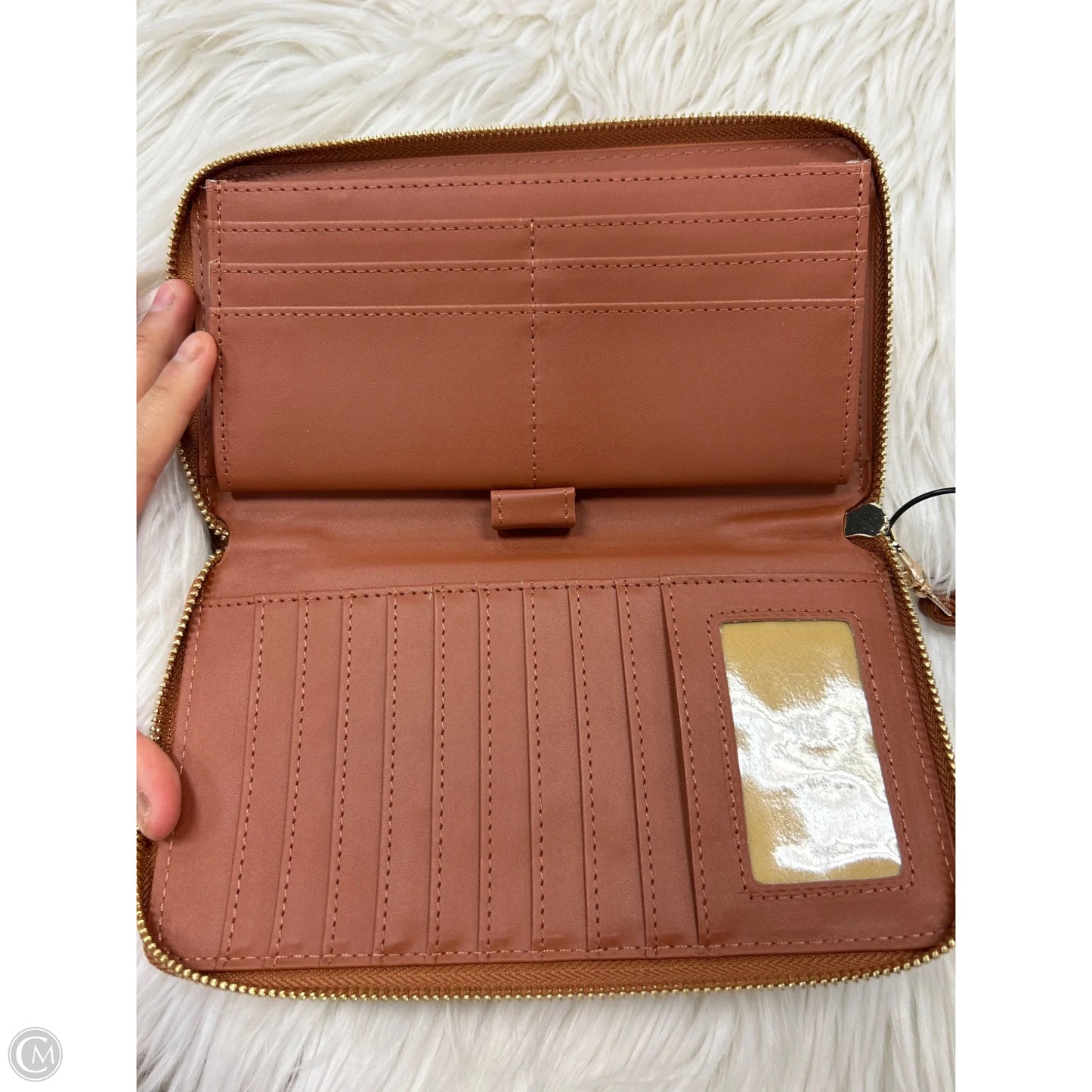 Wallet Leather By Cmc, Size: Large