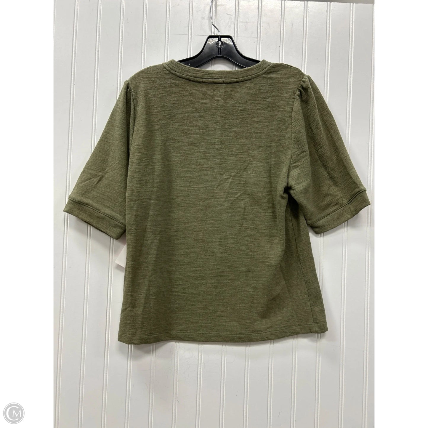 Top Short Sleeve By Evereve In Green, Size: M