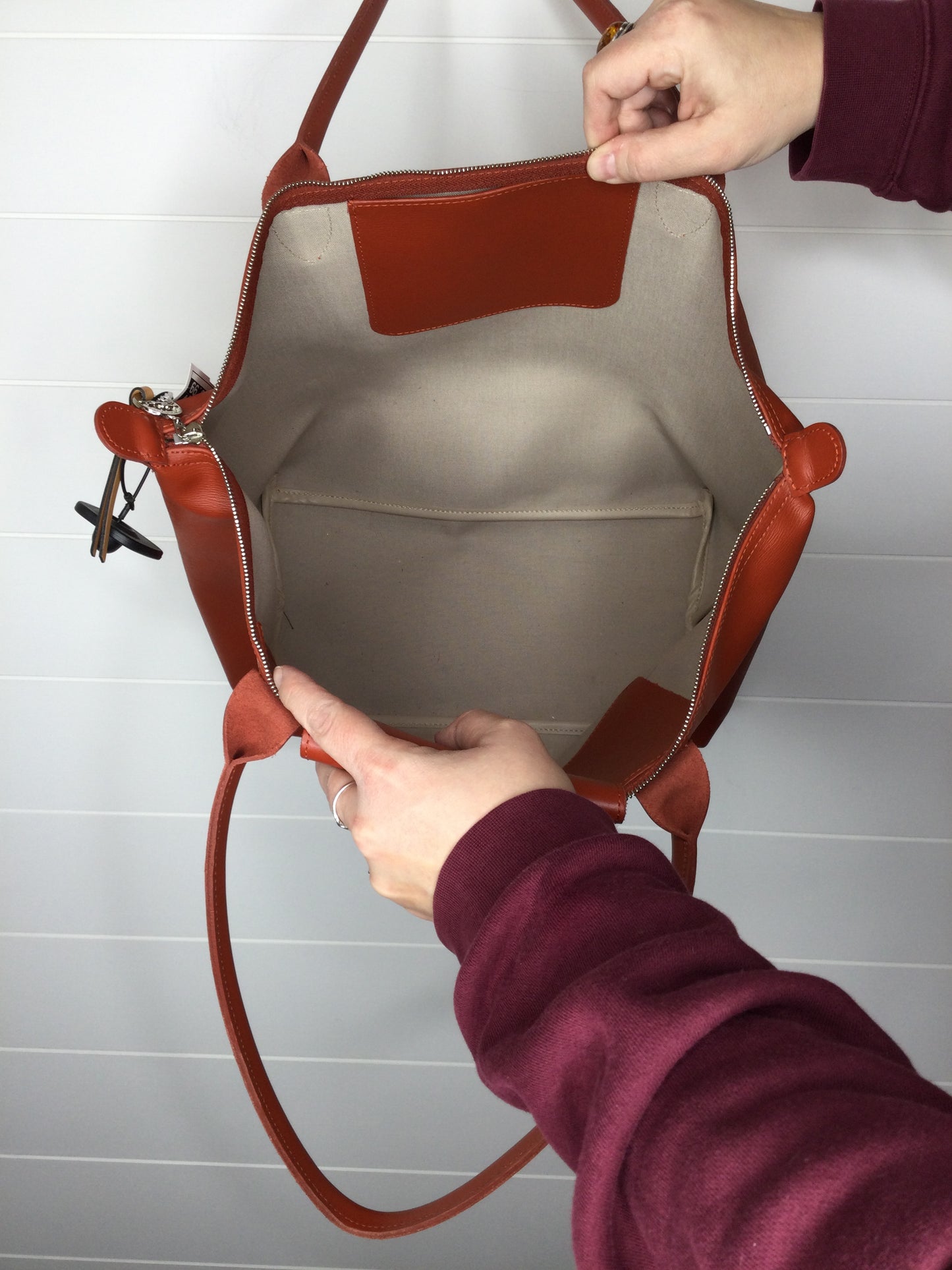 Handbag Designer By Longchamp Size: Large