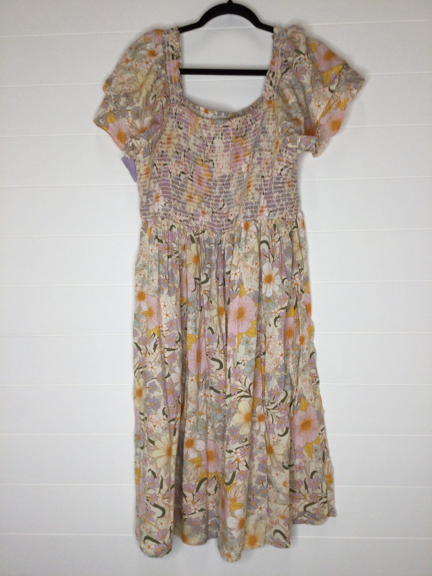Floral Print Dress Casual Maxi Ana, Size 1x