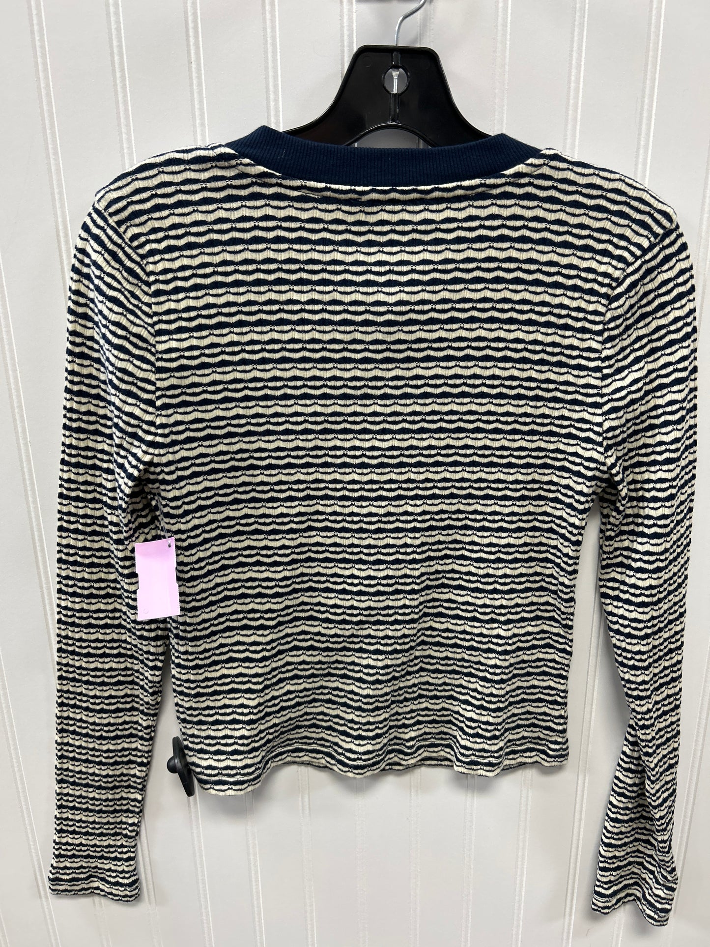 Cardigan By J. Crew In Blue & White, Size:S