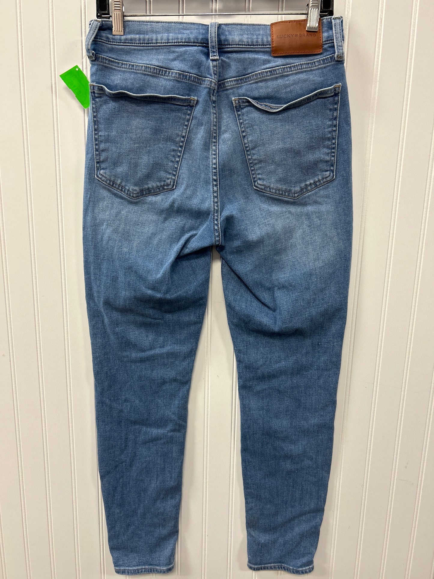 Jeans Skinny By Lucky Brand In Blue Denim, Size:10