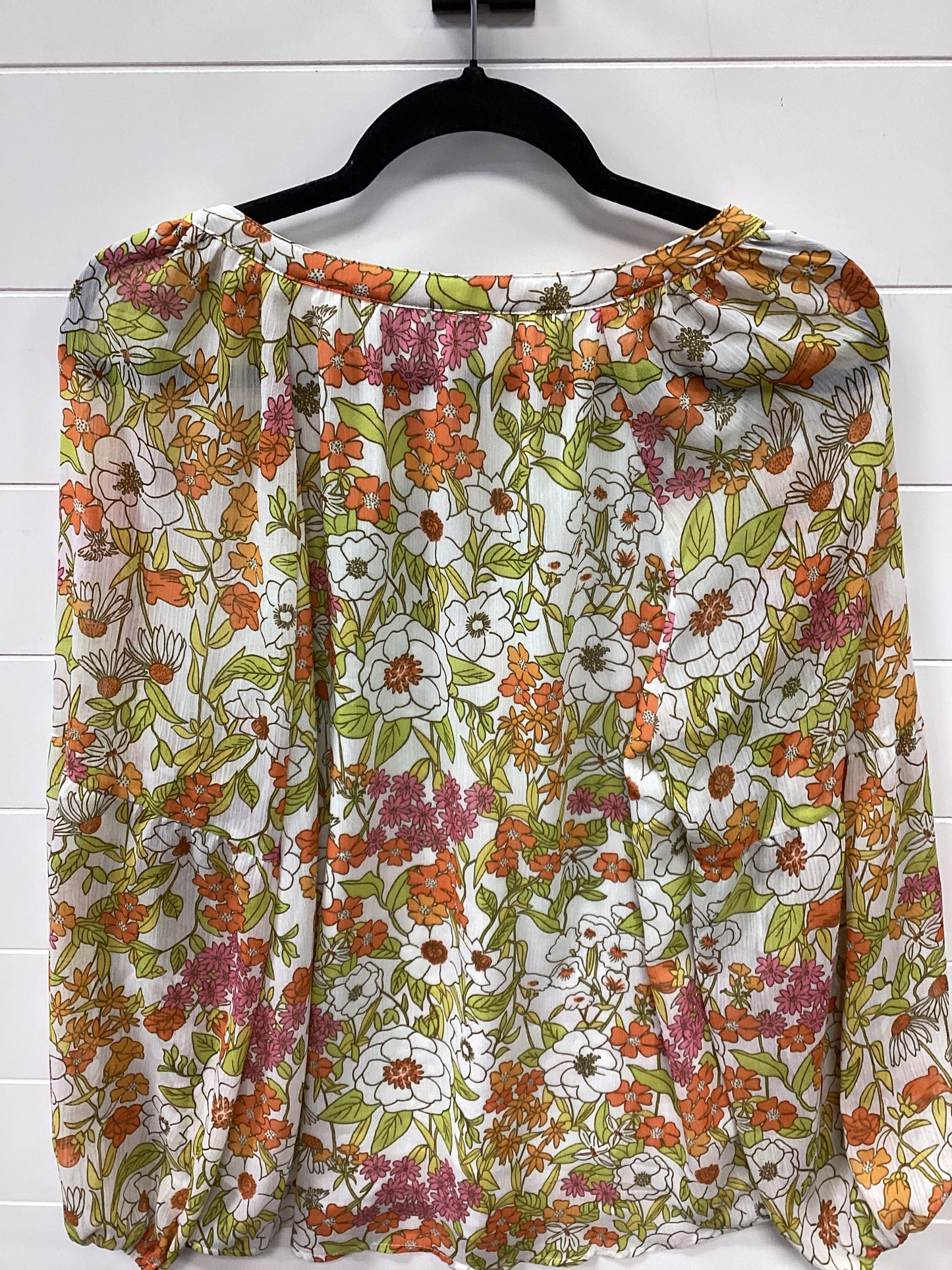 Top Ls By Btfbm In Floral Print, Size:Xl