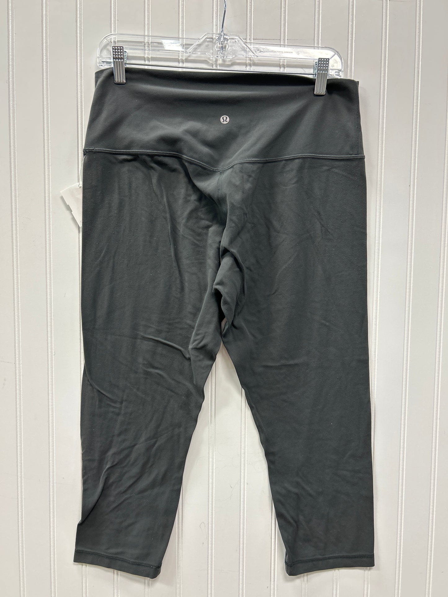 Athletic Leggings Capris By Lululemon In Grey, Size:12