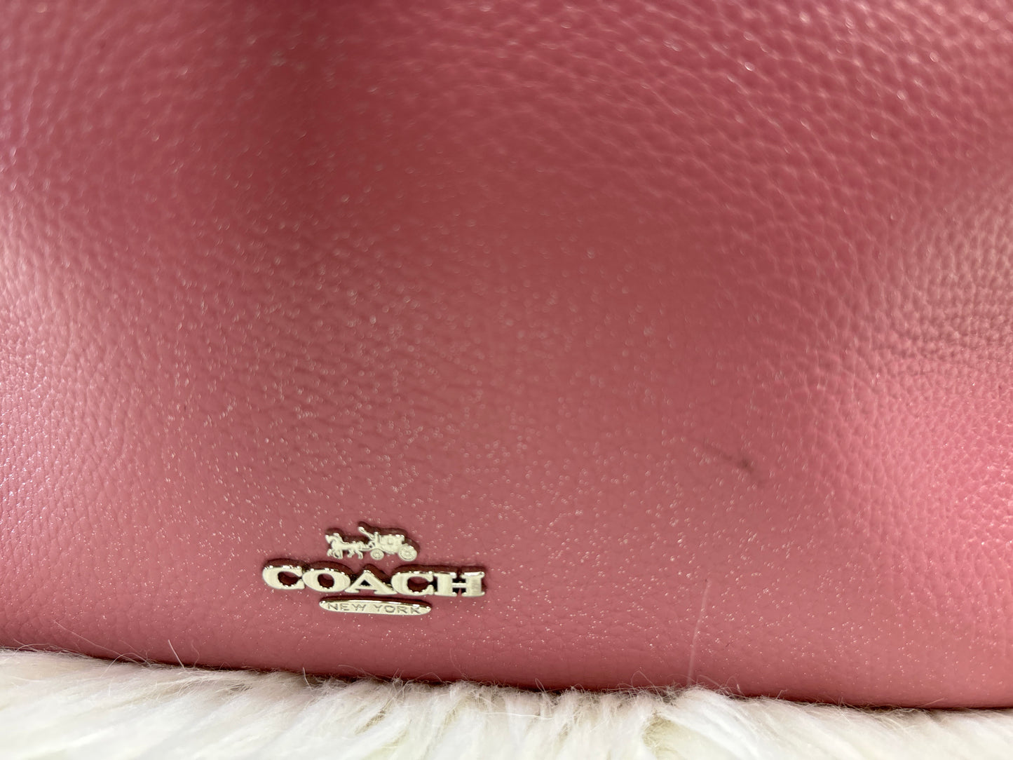 Handbag Designer By Coach In Pink, Size:Large