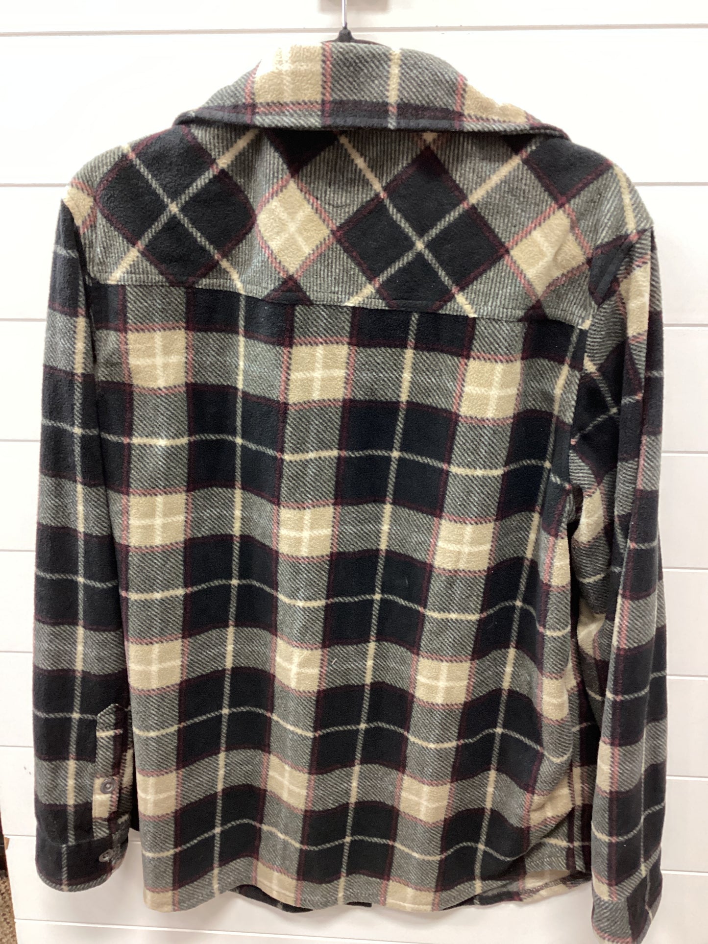 Jacket Fleece By Cmc In Plaid Pattern, Size:L