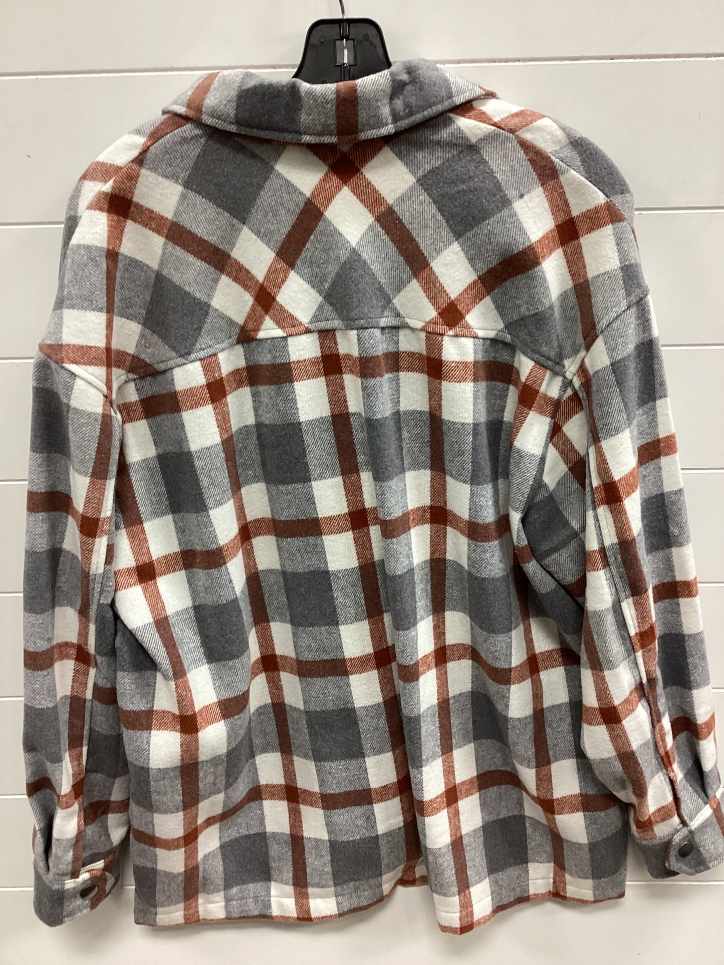 Jacket Fleece By Hfx In Grey, Size:M