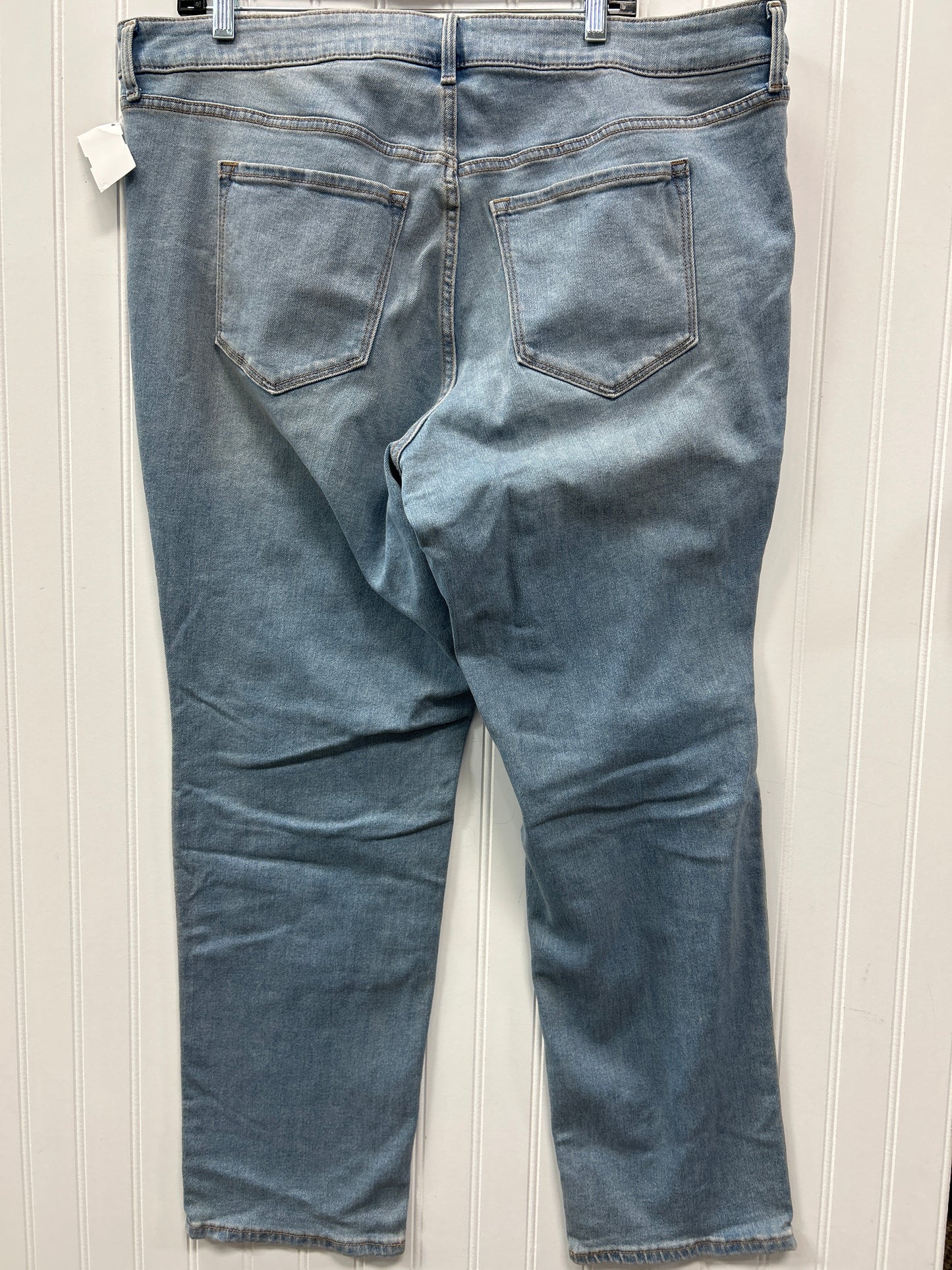Jeans Straight By Old Navy In Blue Denim, Size:20