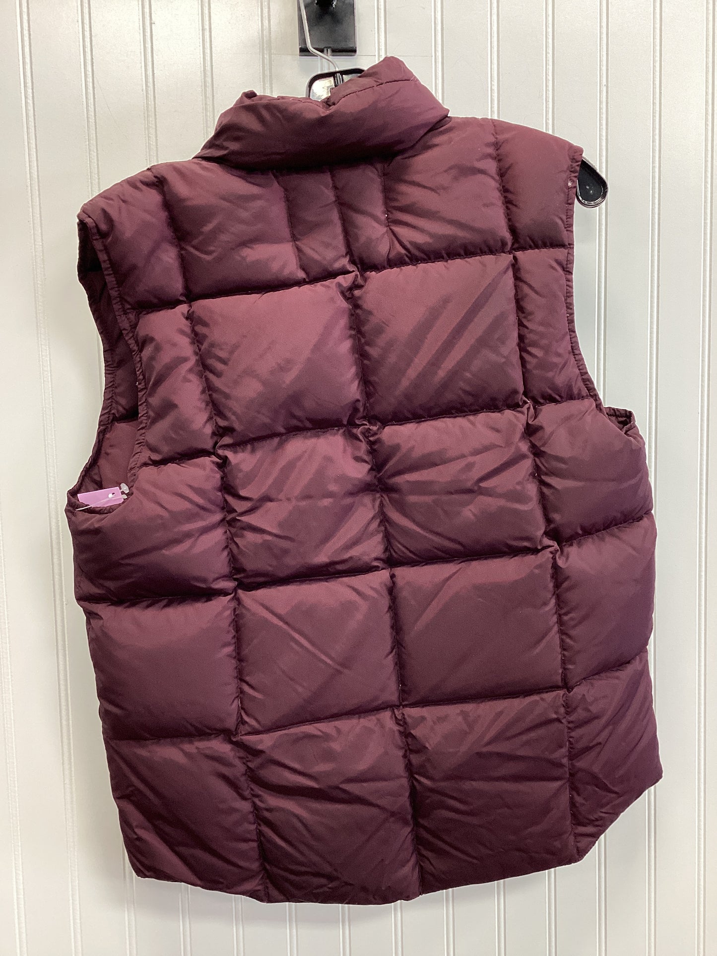 Vest Puffer & Quilted By Lands End In Maroon, Size:S