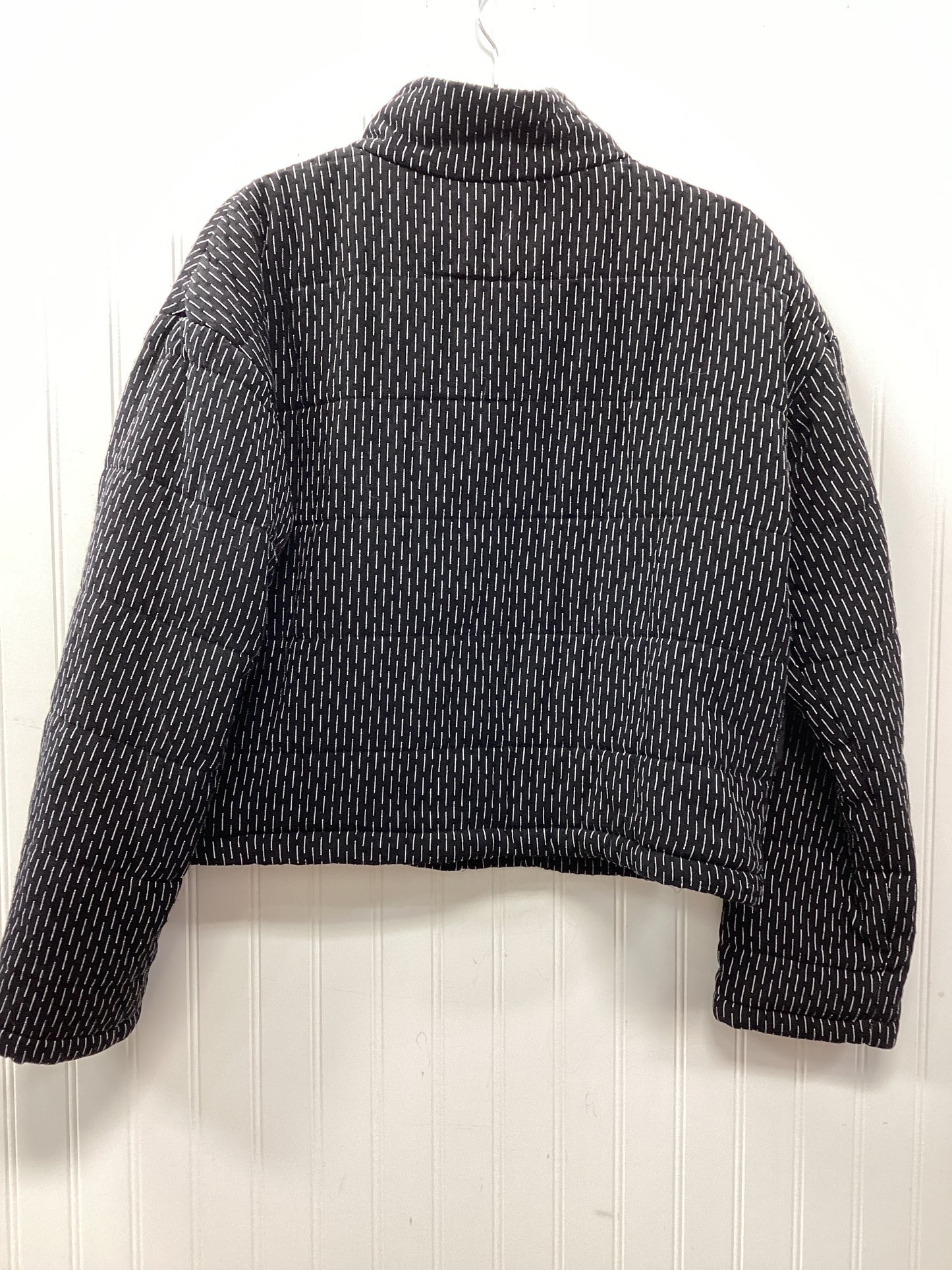 Jacket Puffer & Quilted By Hem & Thread In Black, Size:L