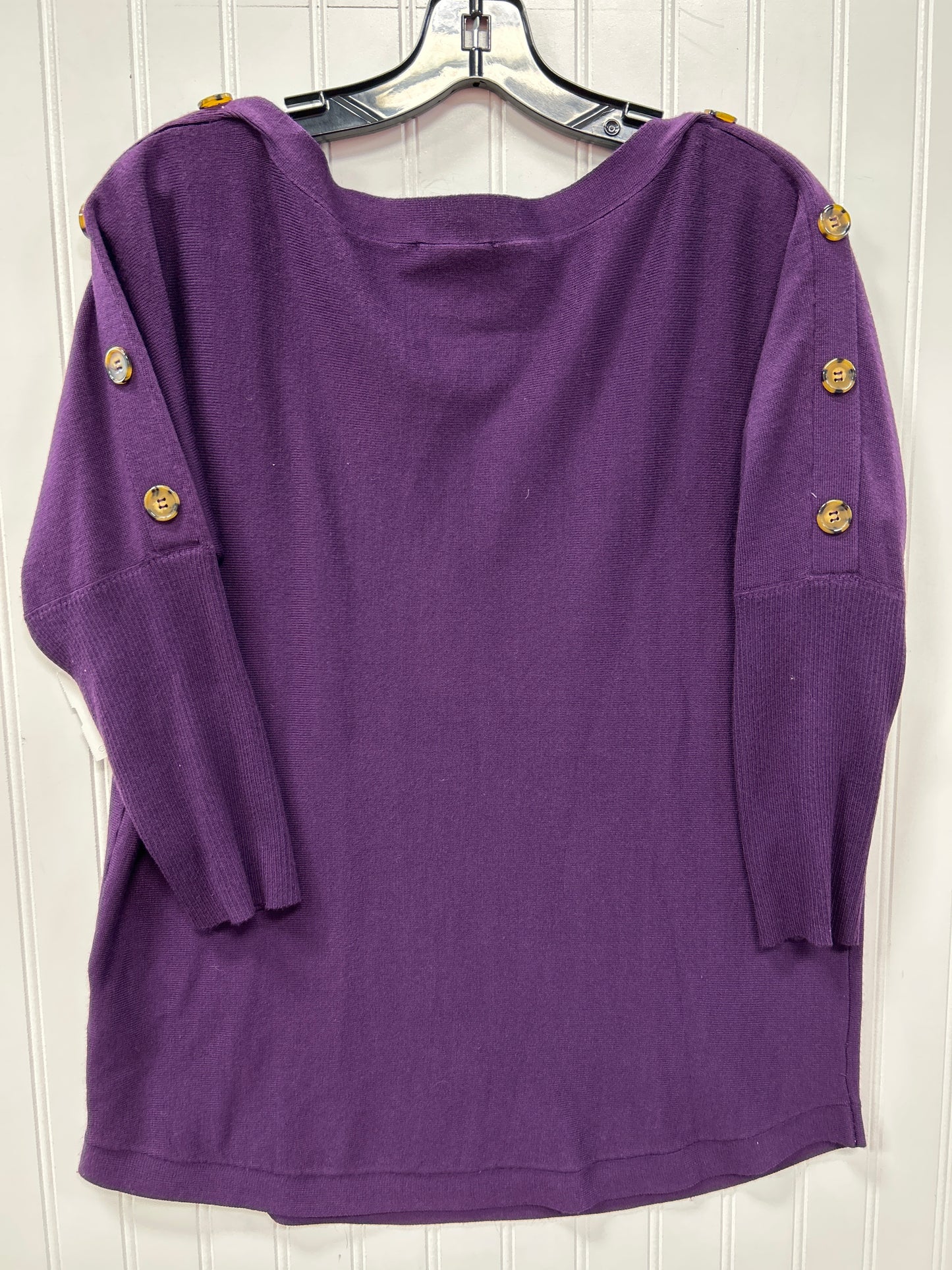 Sweater By Cable And Gauge In Purple, Size:L