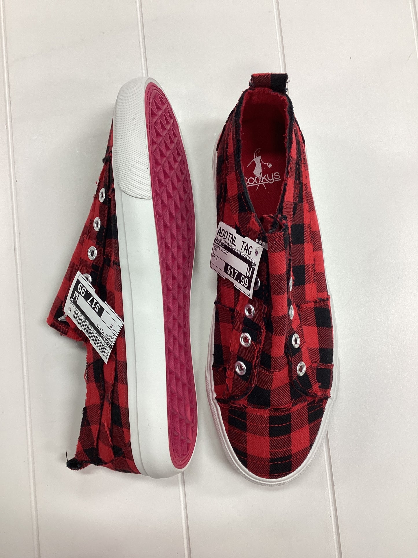 Shoes Flats By Corkys In Red, Size:9