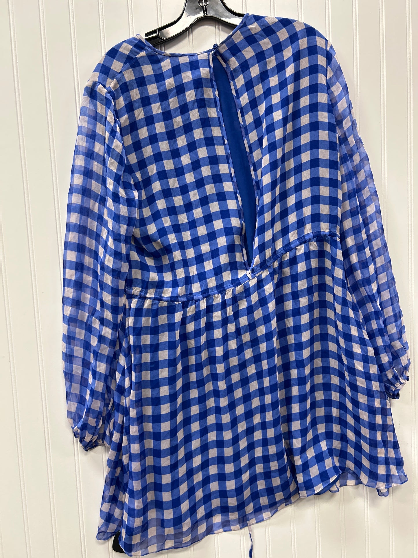 Dress Designer By Diane Von Furstenberg In Blue, Size:12