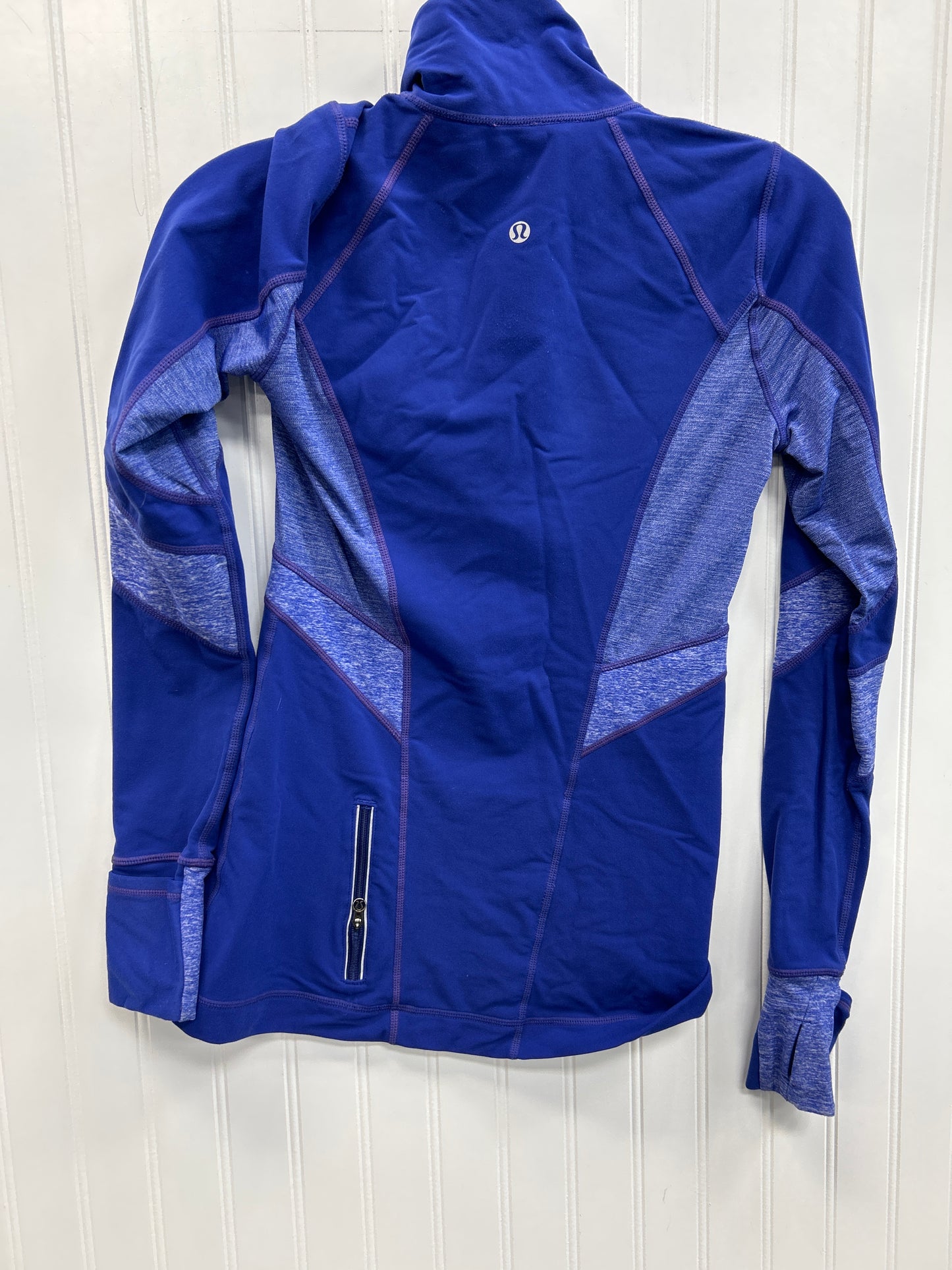 Athletic Top Ls Collar By Lululemon In Purple, Size:8