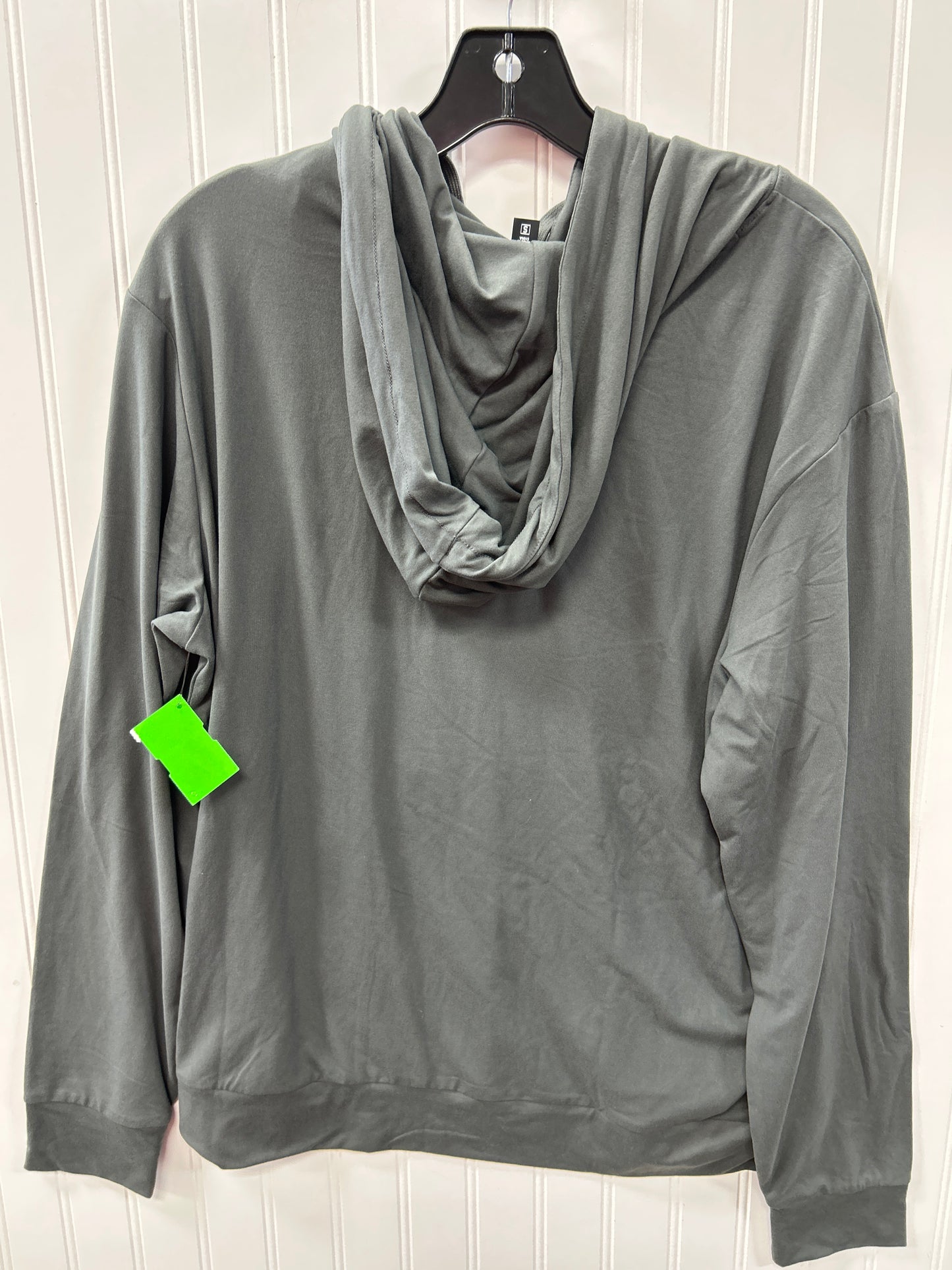 Athletic Top Ls Hoodie By Cmb In Grey, Size:S