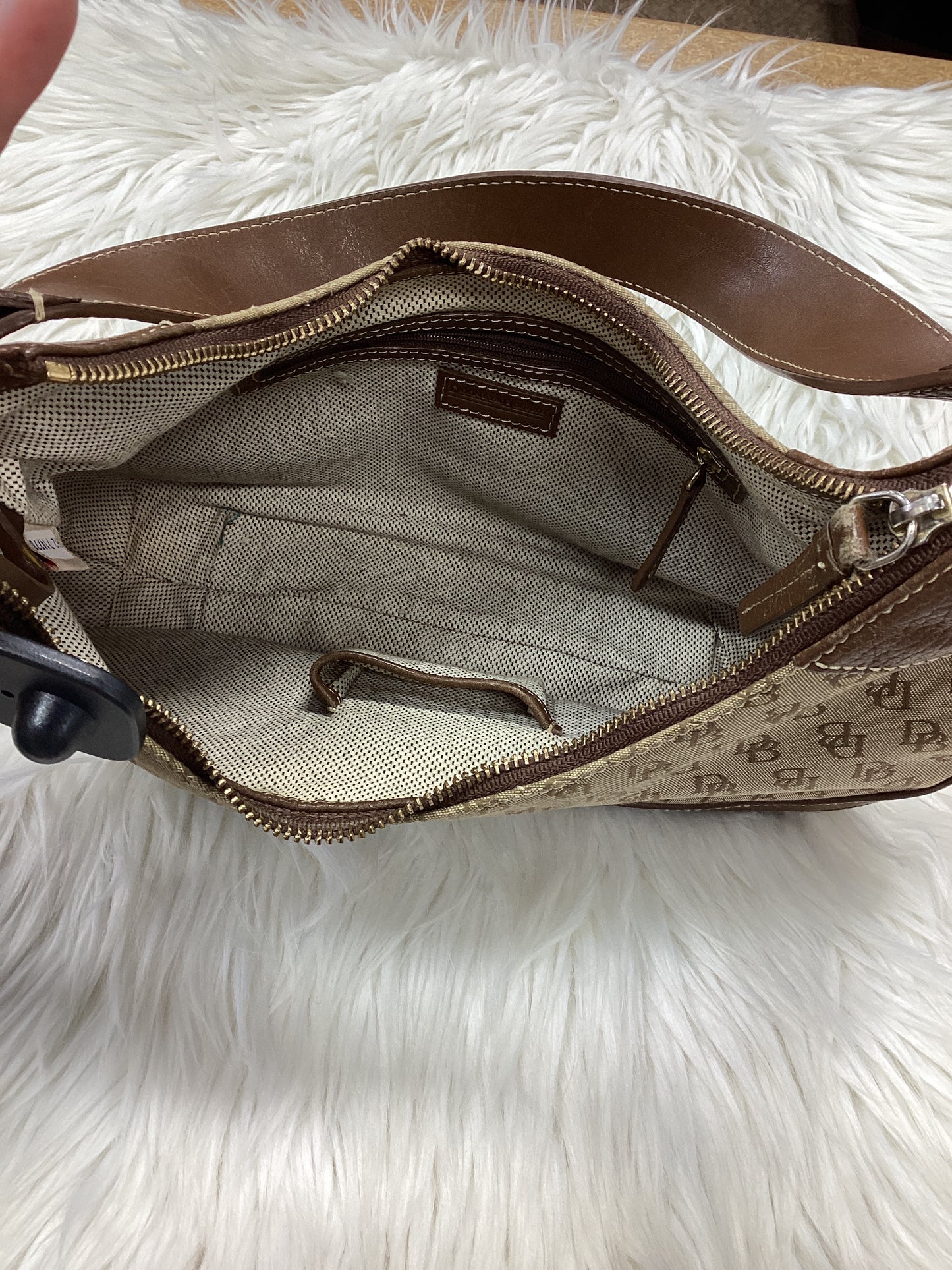 Handbag Designer By Dooney And Bourke In Brown, Size:Medium
