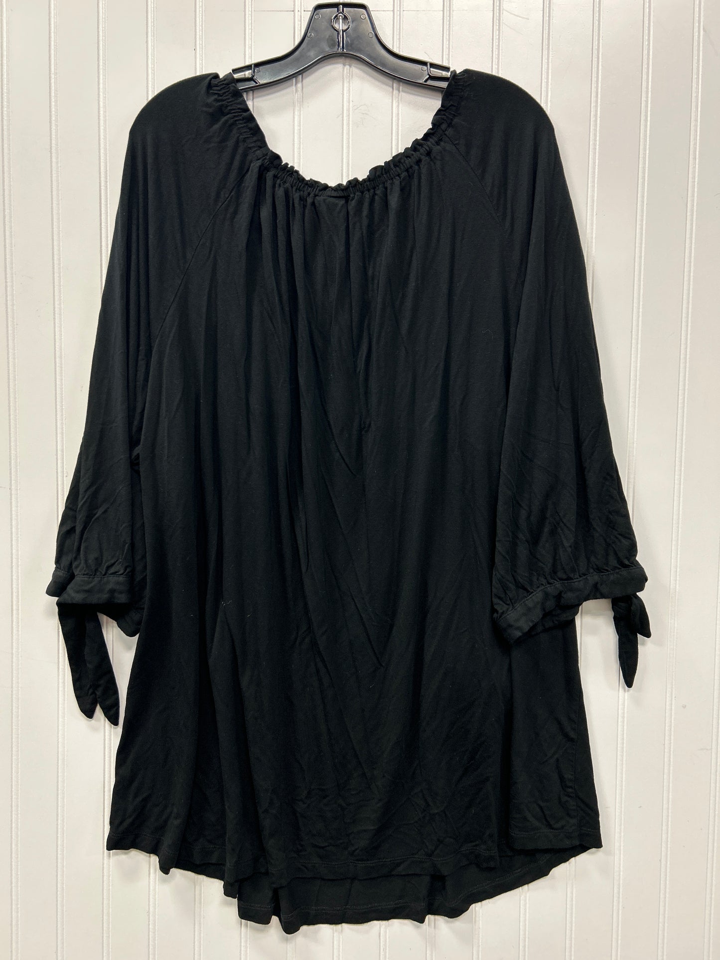 Top Ls By Catherines In Black, Size:2X