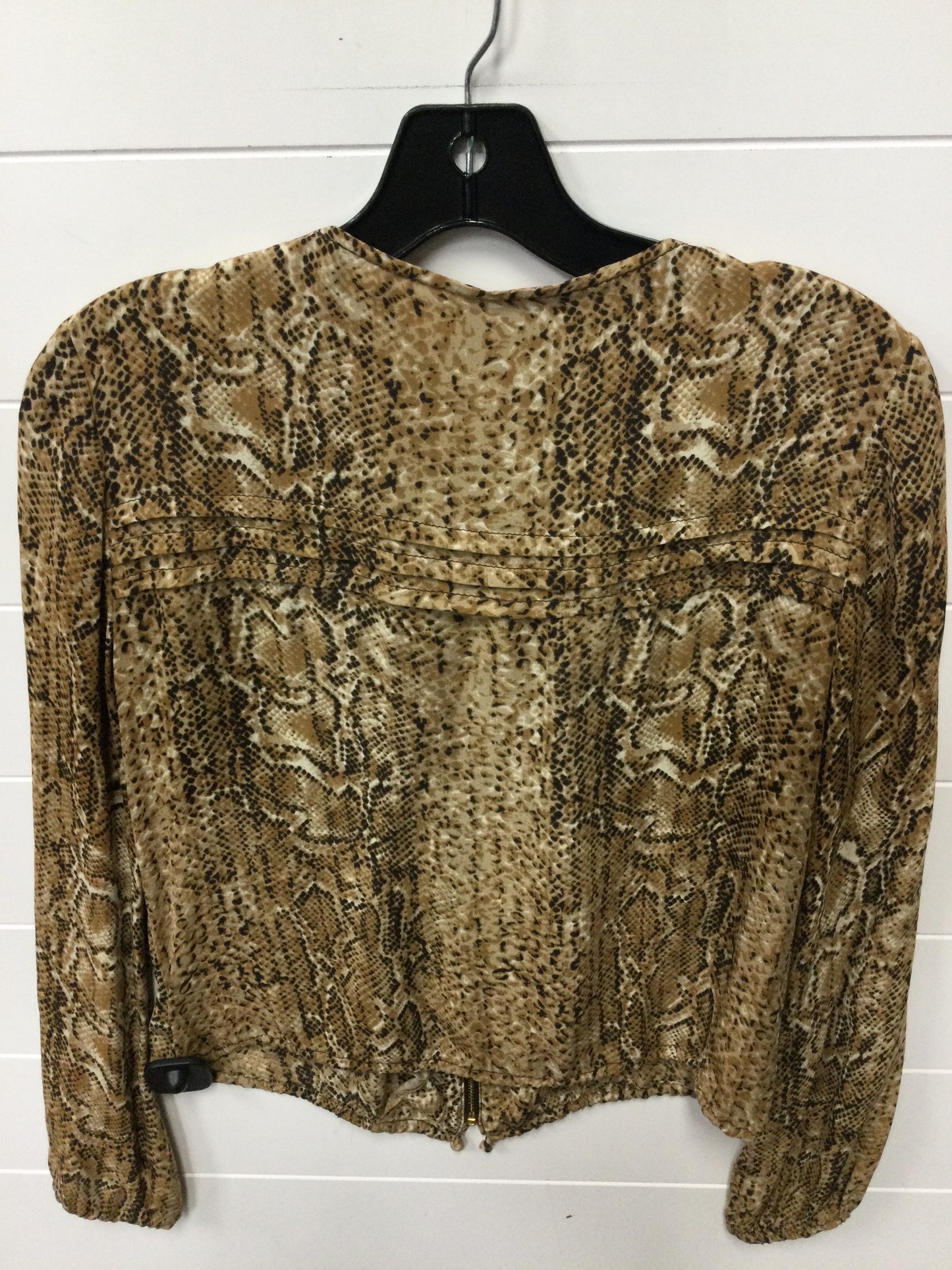 Top Ls Designer By Tory Burch In Snakeskin Print, Size:4