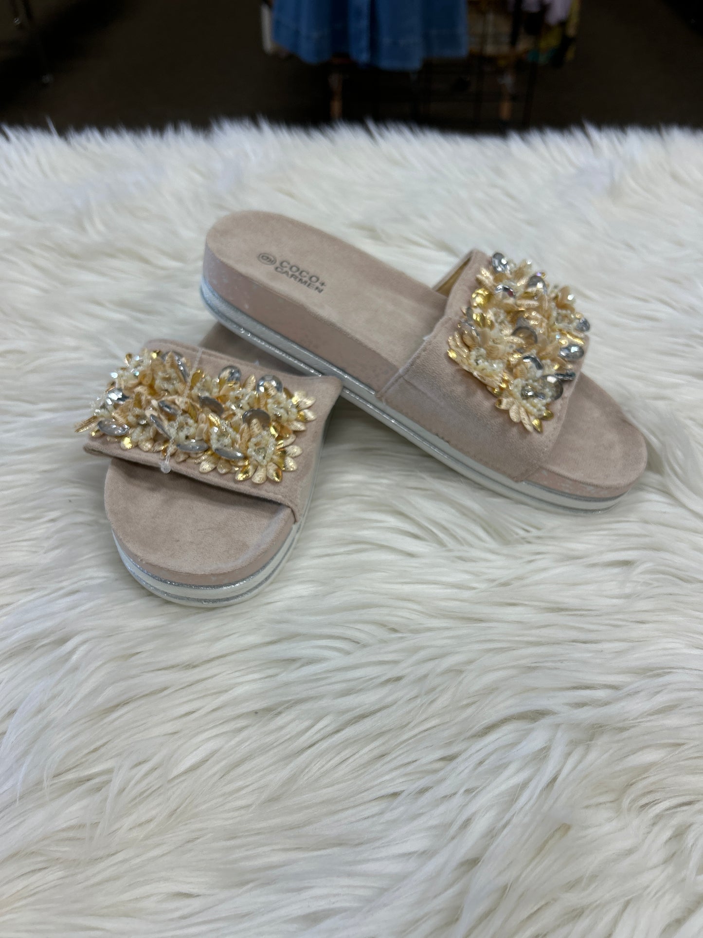 Sandals Flats By Coco And Carmen In Pink, Size:9