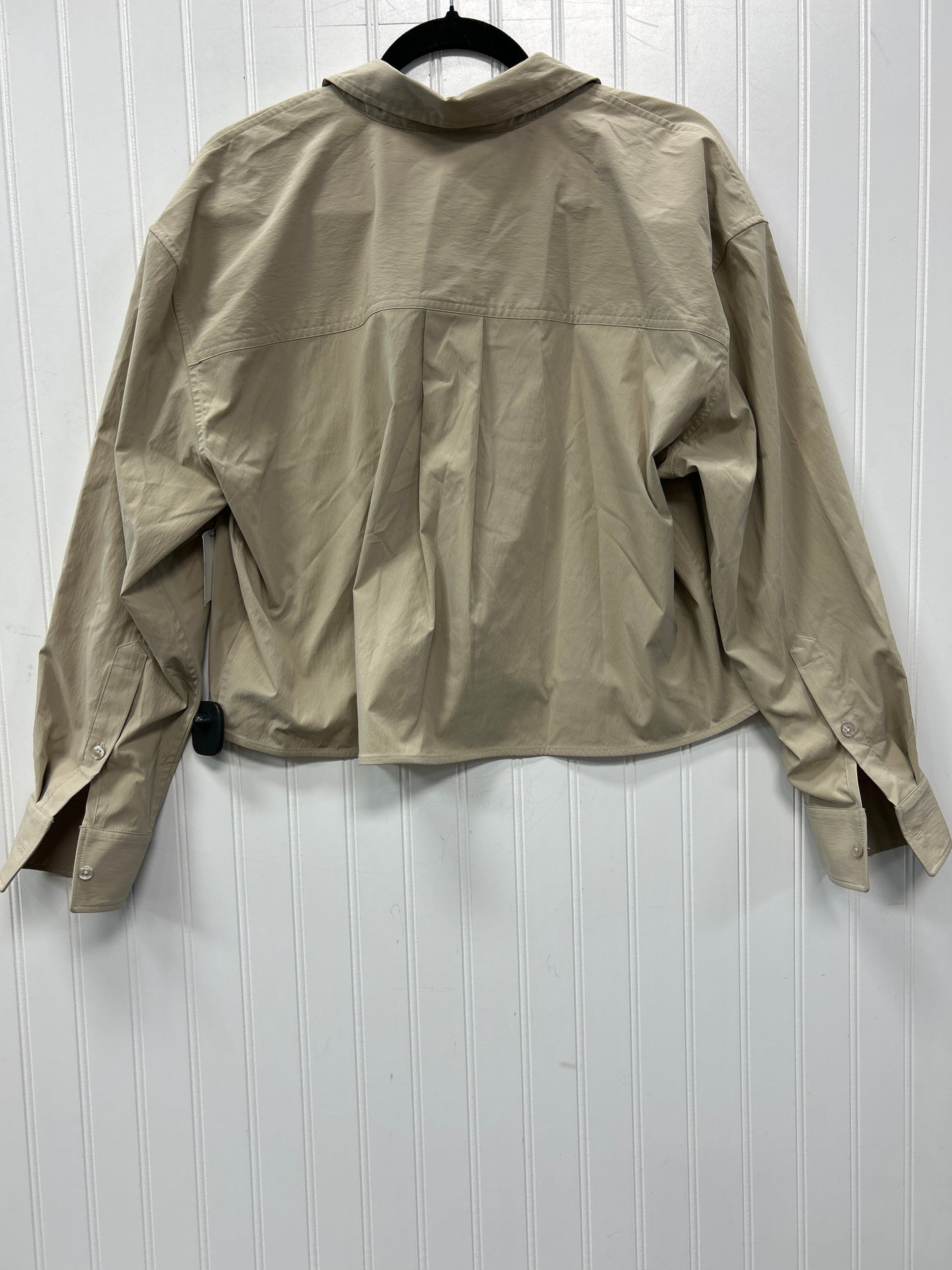 Blouse Ls By Athleta In Tan, Size:L