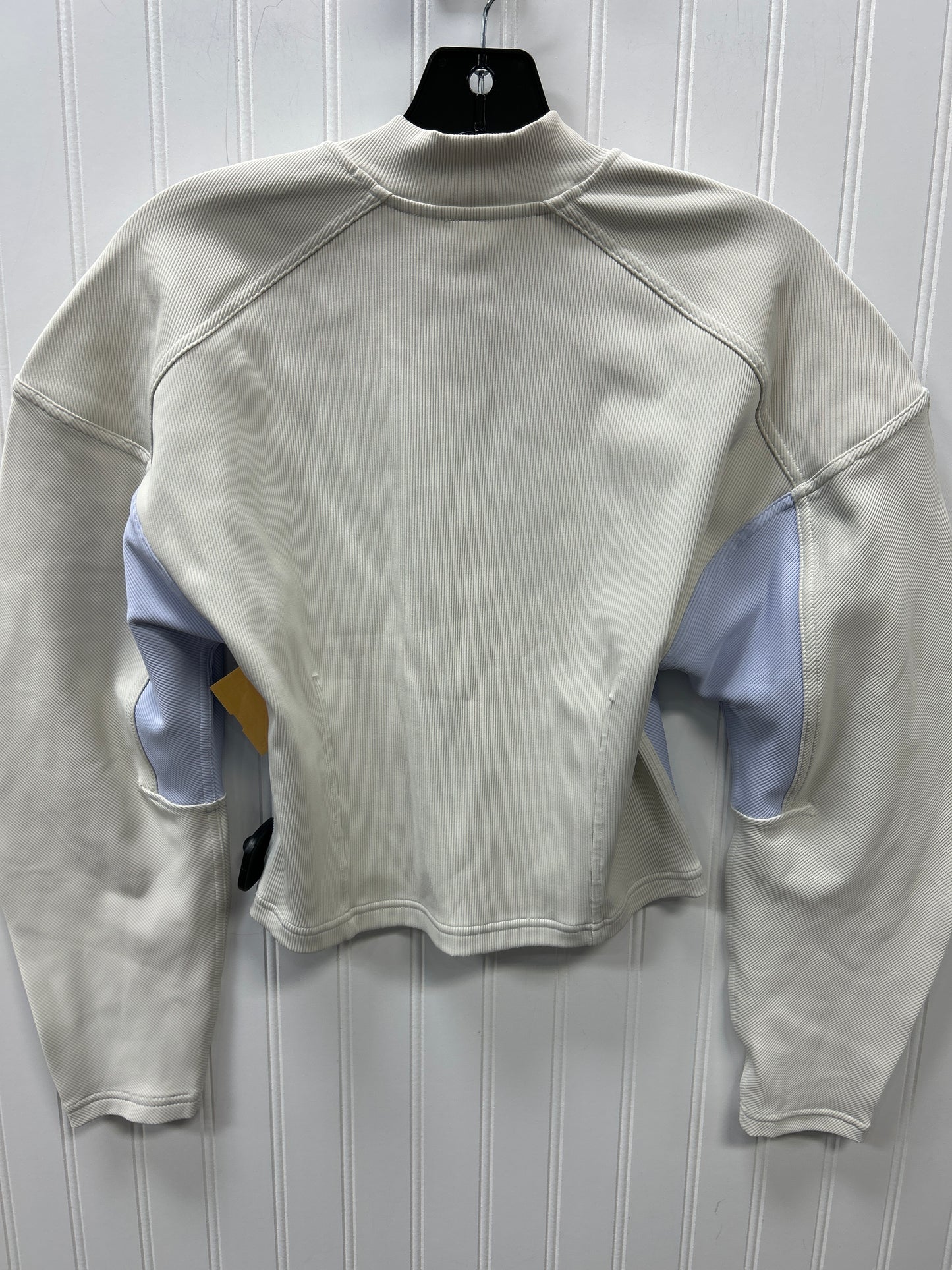Athletic Top Ls Collar By Lululemon In Grey, Size:M