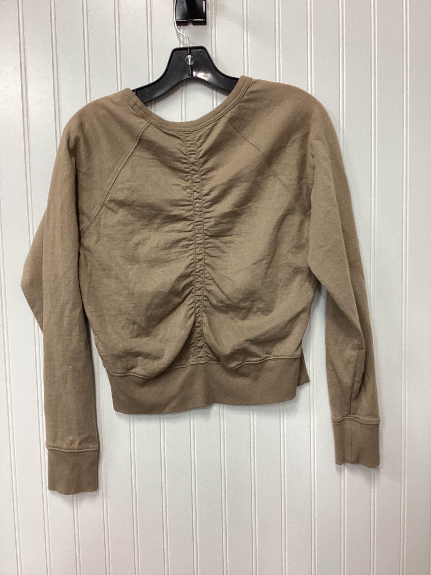 Athletic Top Ls Collar By Athleta In Brown, Size:Xs