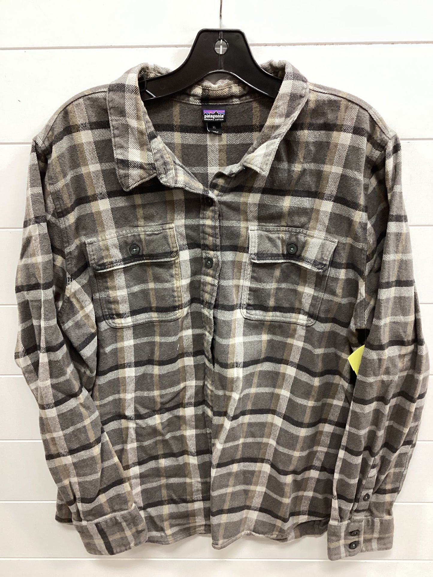 Top Ls By Patagonia In Grey, Size:Xl