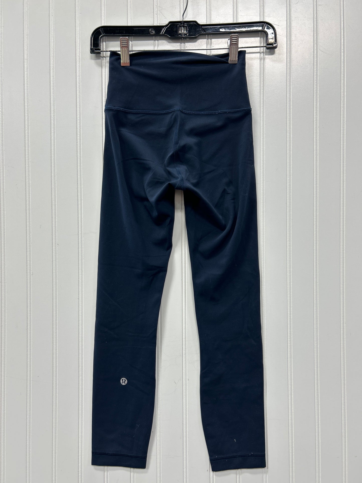 Athletic Leggings By Lululemon In Navy, Size:2