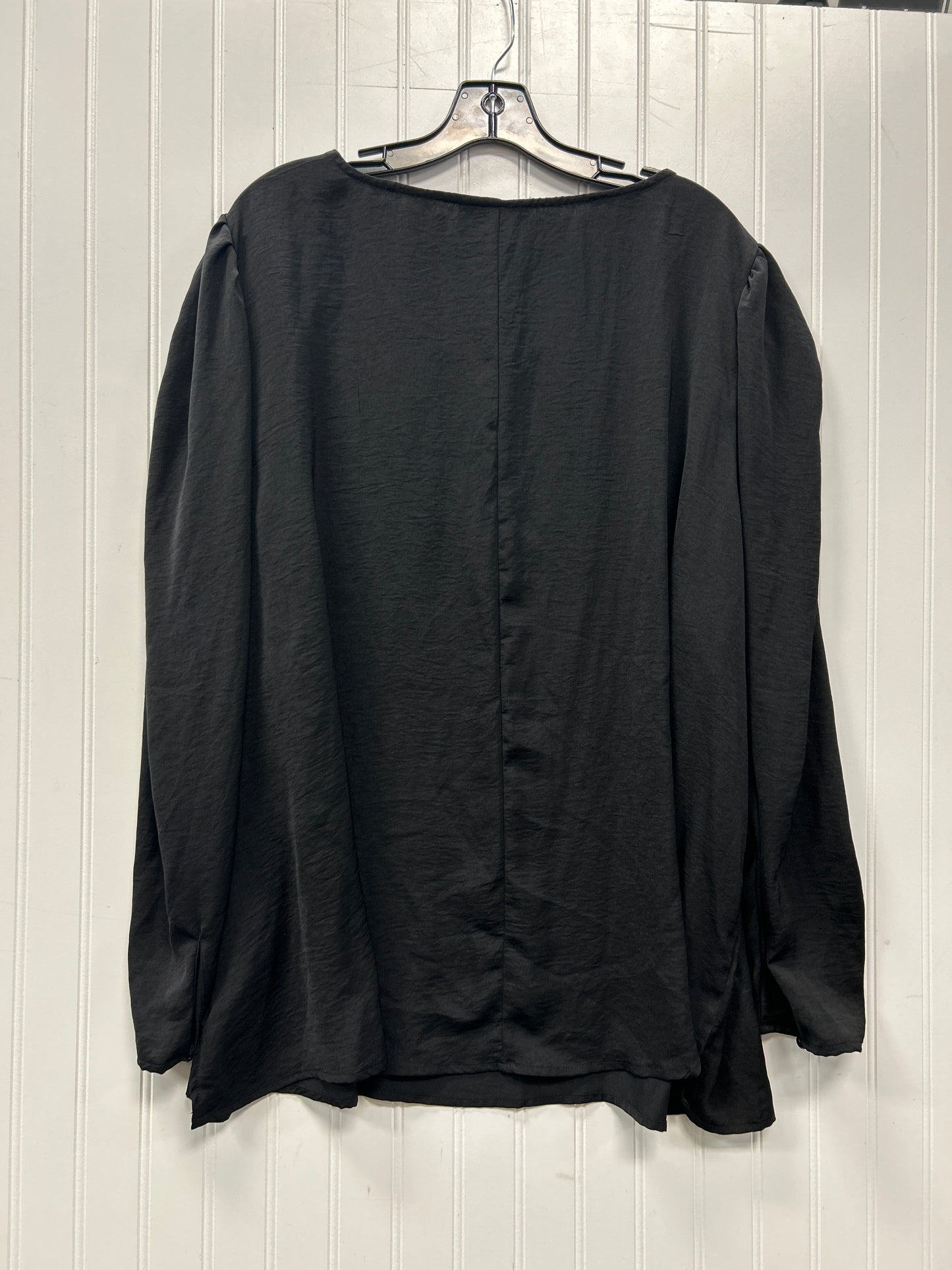 Top Ls By Lane Bryant In Black, Size:3X