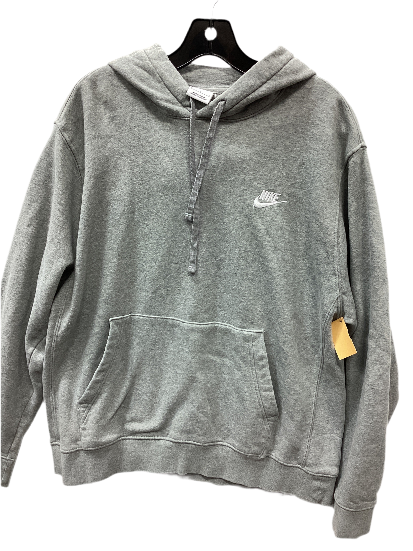 Sweatshirt Hoodie By Nike Apparel In Grey, Size:L