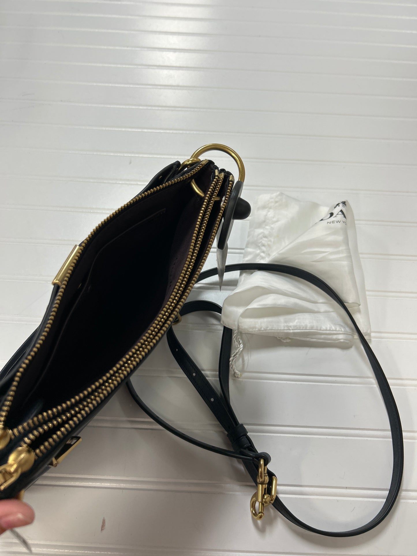 Handbag Designer By Coach In Navy, Size:Medium NWT