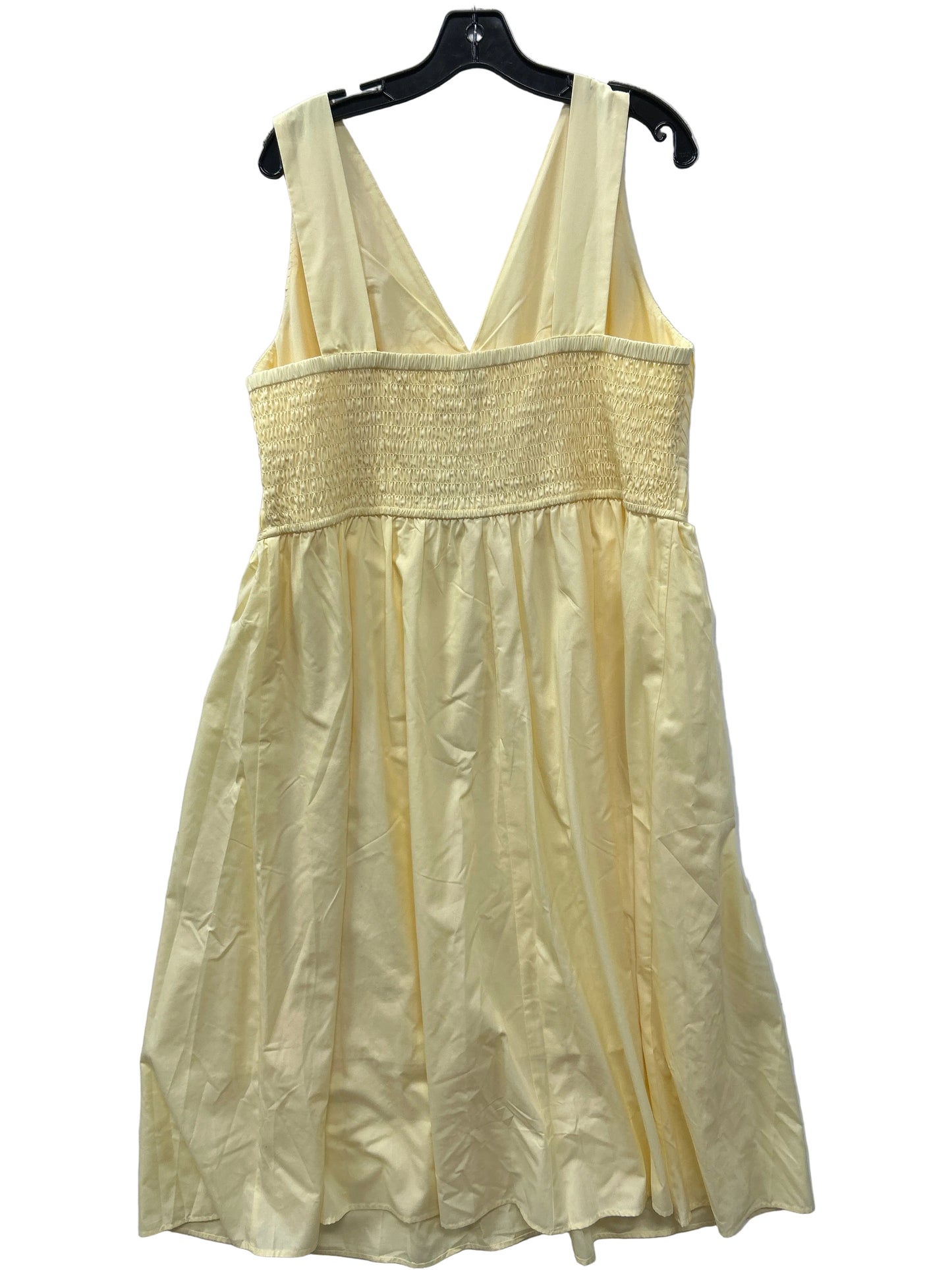 Dress Casual Maxi By J. Jill In Yellow, Size:Xl