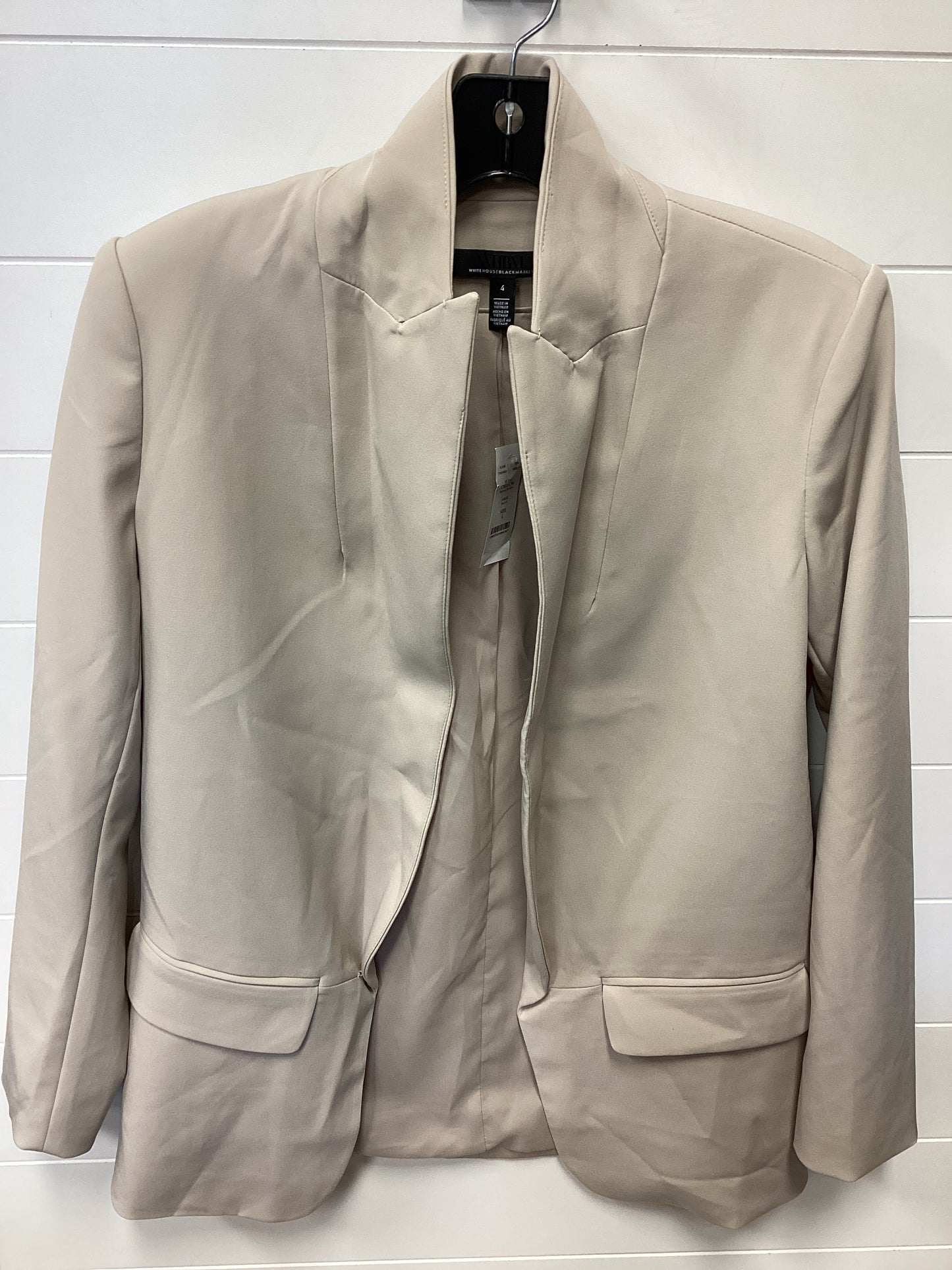 Blazer By White House Black Market In Tan, Size:4