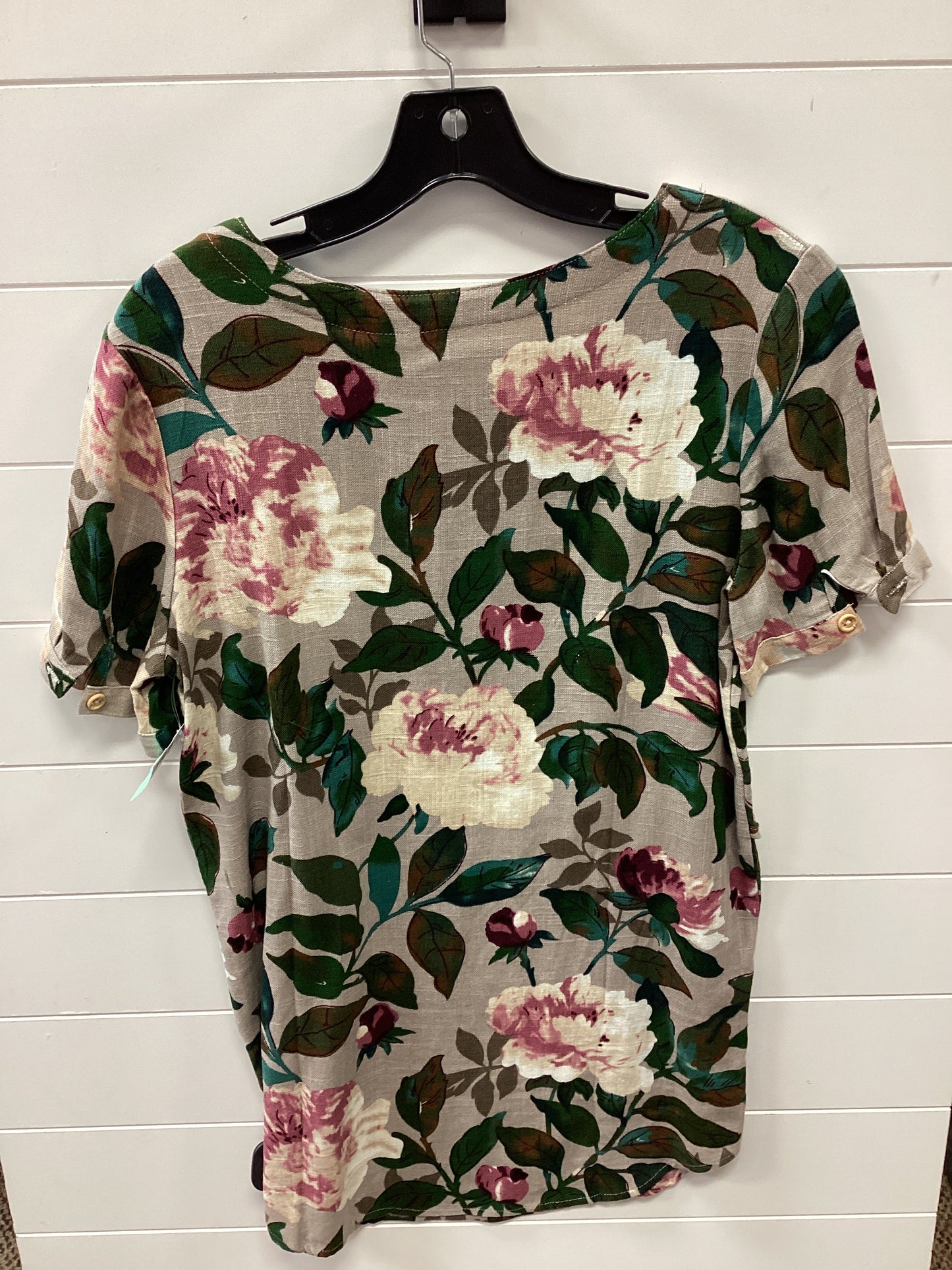 Top Ss By Cmc In Floral Print, Size:M