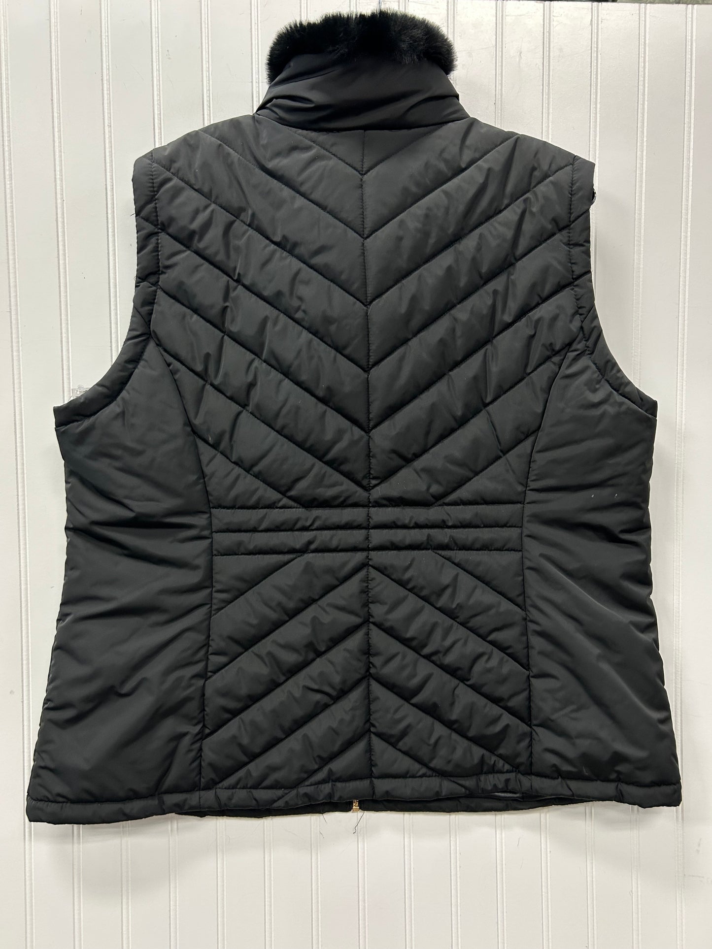 Vest Puffer & Quilted By Calvin Klein In Black, Size:2X