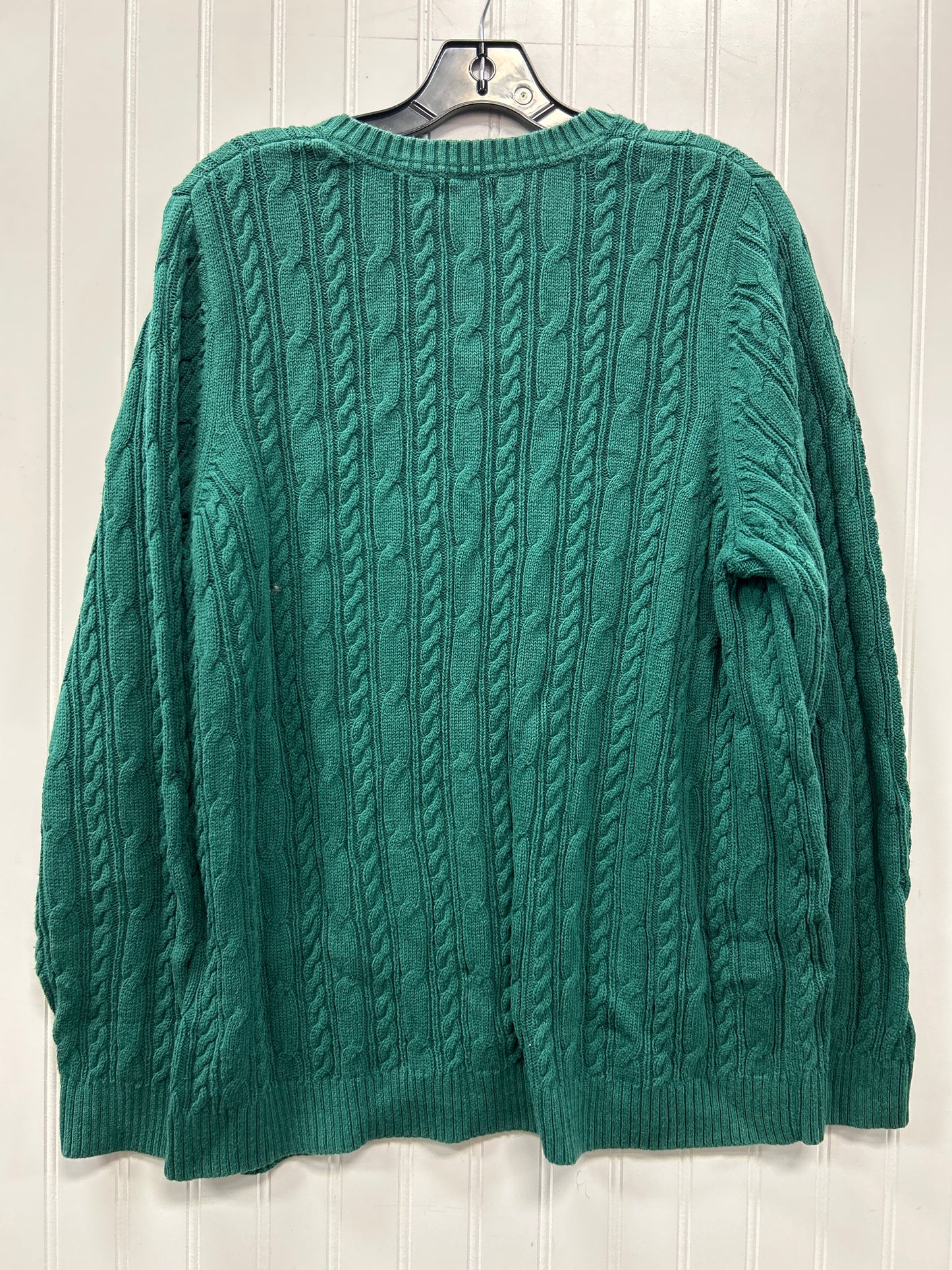 Sweater By Croft And Barrow In Green, Size:2X